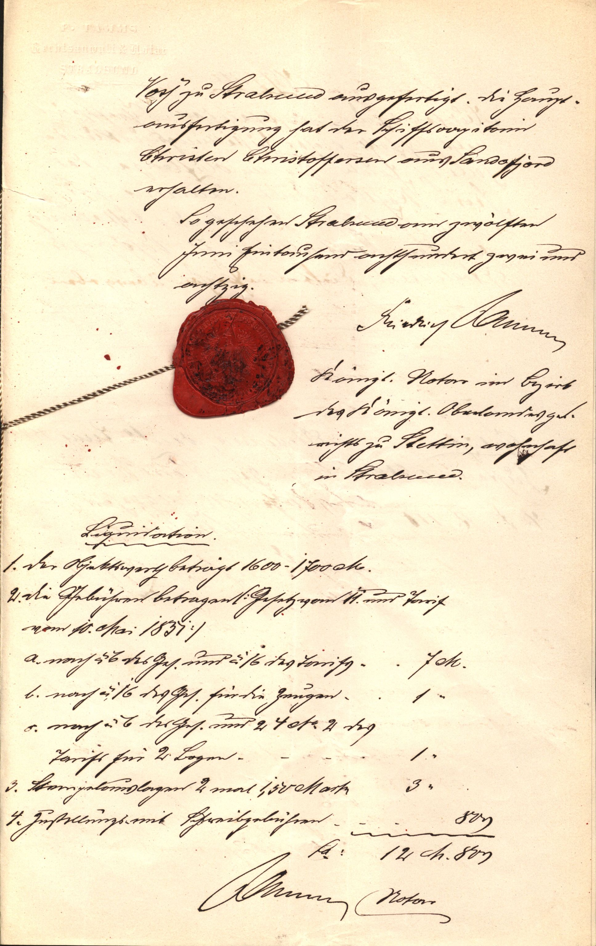 Pa 63 - Østlandske skibsassuranceforening, VEMU/A-1079/G/Ga/L0014/0012: Havaridokumenter / Sophie, Andover, Alliance, Anna, 1882, p. 53