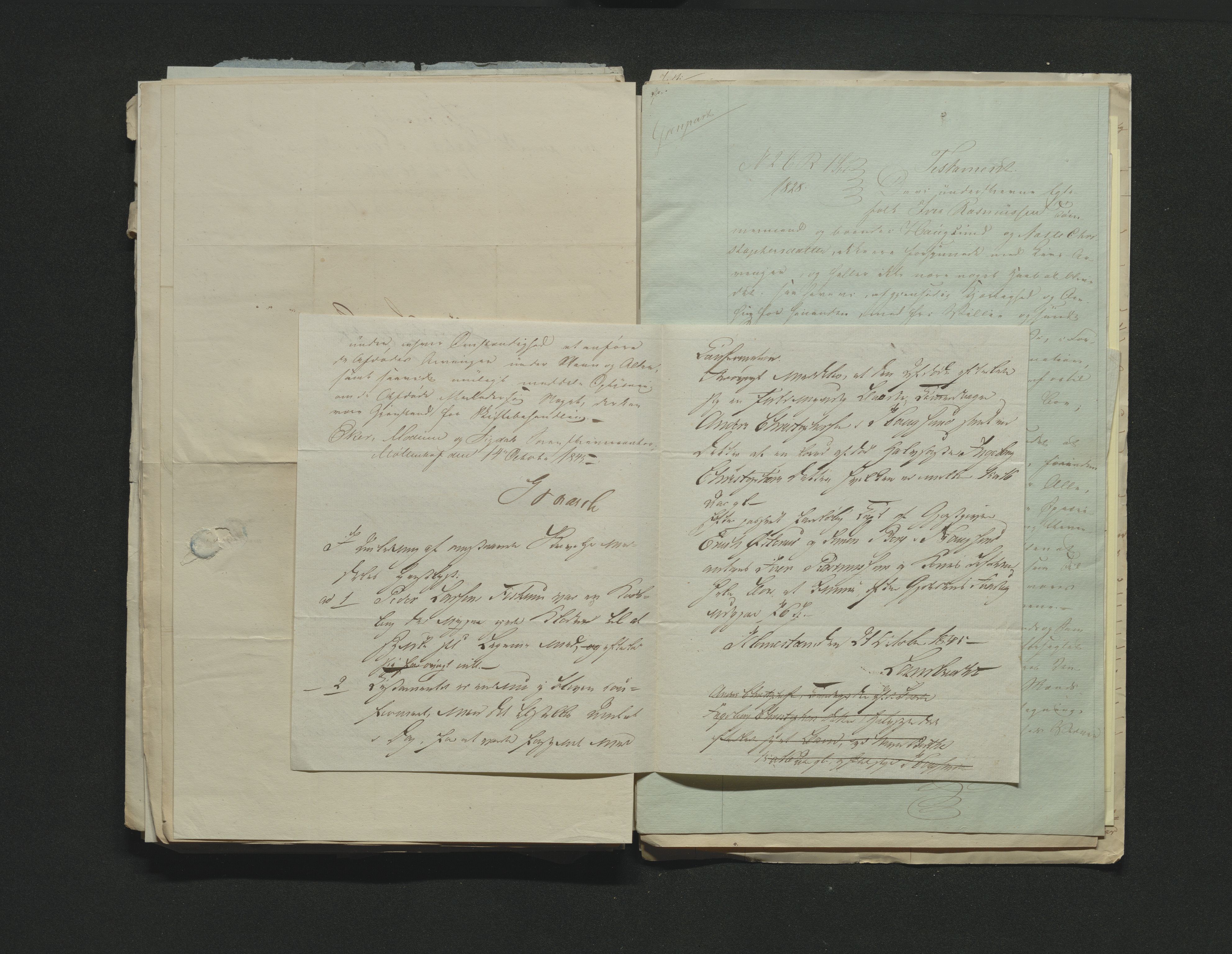 Eiker, Modum og Sigdal sorenskriveri, AV/SAKO-A-123/H/Ha/Hab/L0006: Dødsfallsmeldinger, 1841-1845