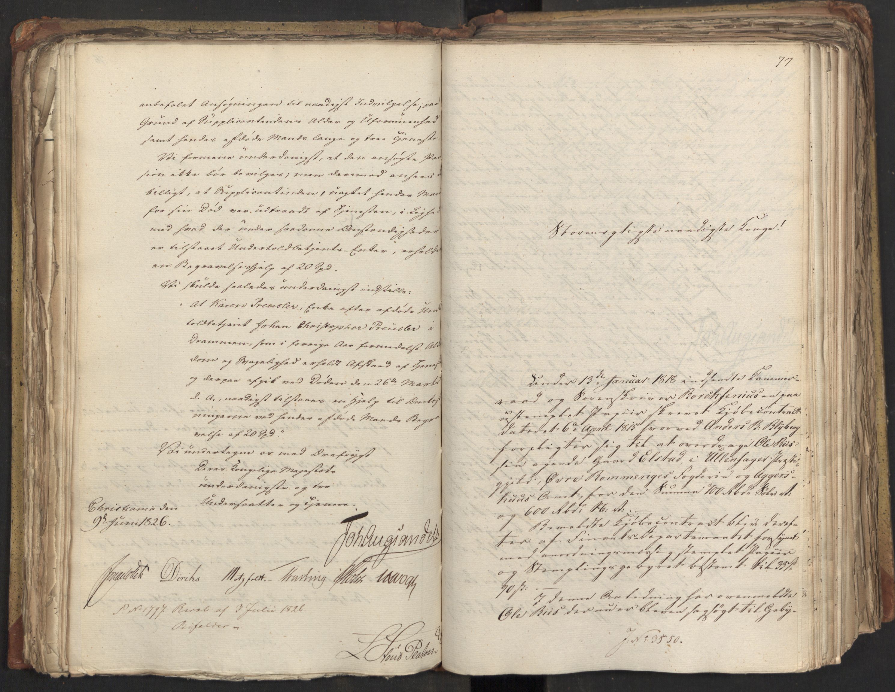Statsrådsavdelingen i Stockholm, AV/RA-S-1003/D/Da/L0047: Regjeringsinnstillinger nr. 3501-3659, 1826, p. 160