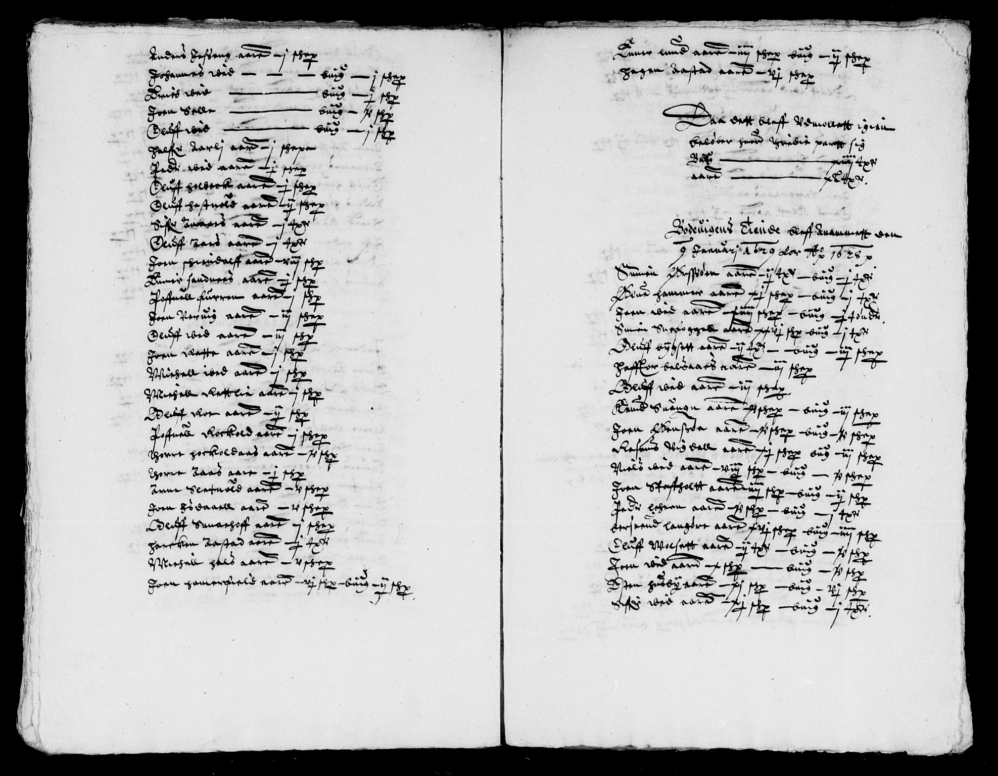 Rentekammeret inntil 1814, Reviderte regnskaper, Lensregnskaper, AV/RA-EA-5023/R/Rb/Rbw/L0037: Trondheim len, 1628-1629