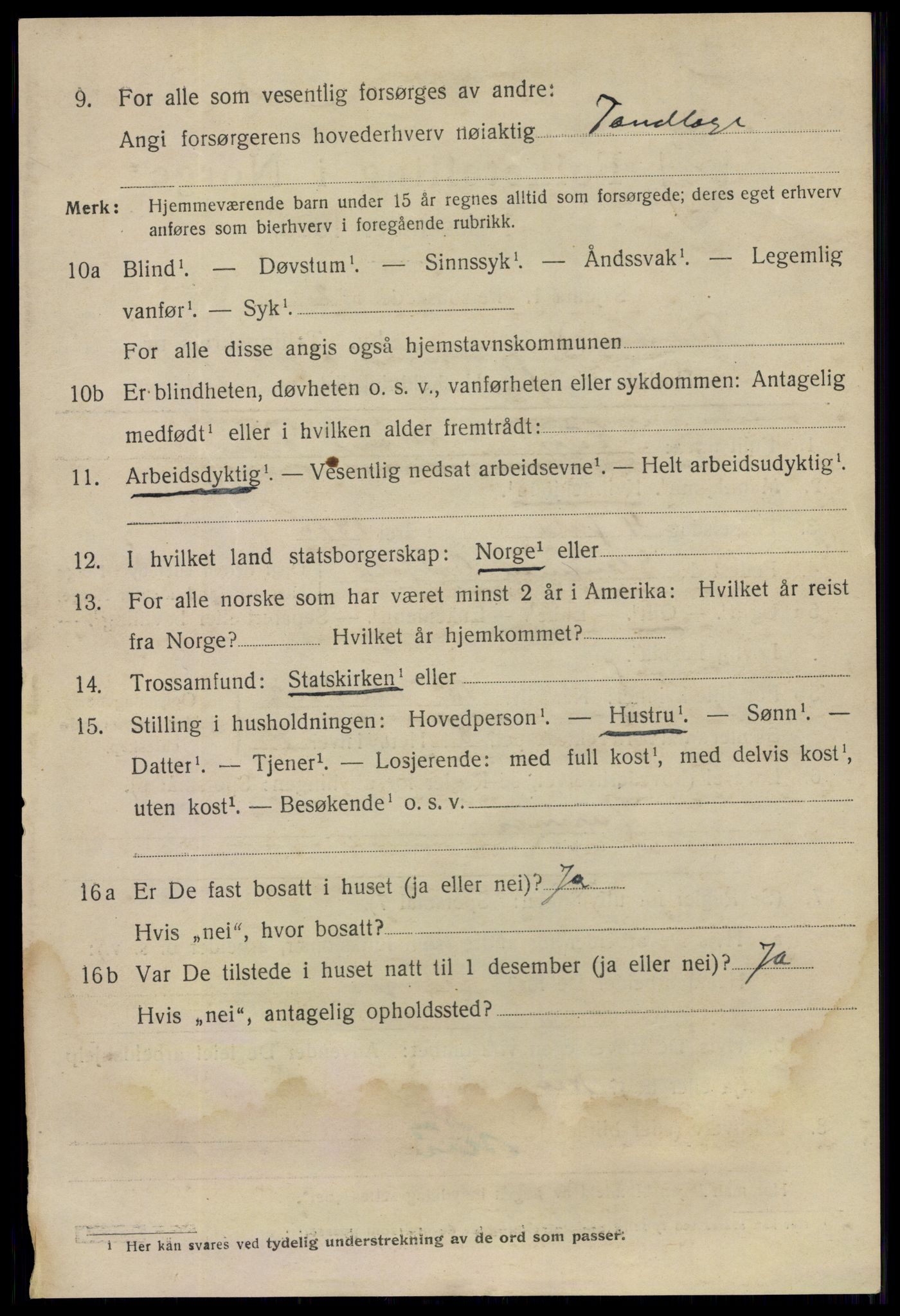 SAO, 1920 census for Fredrikstad, 1920, p. 26720