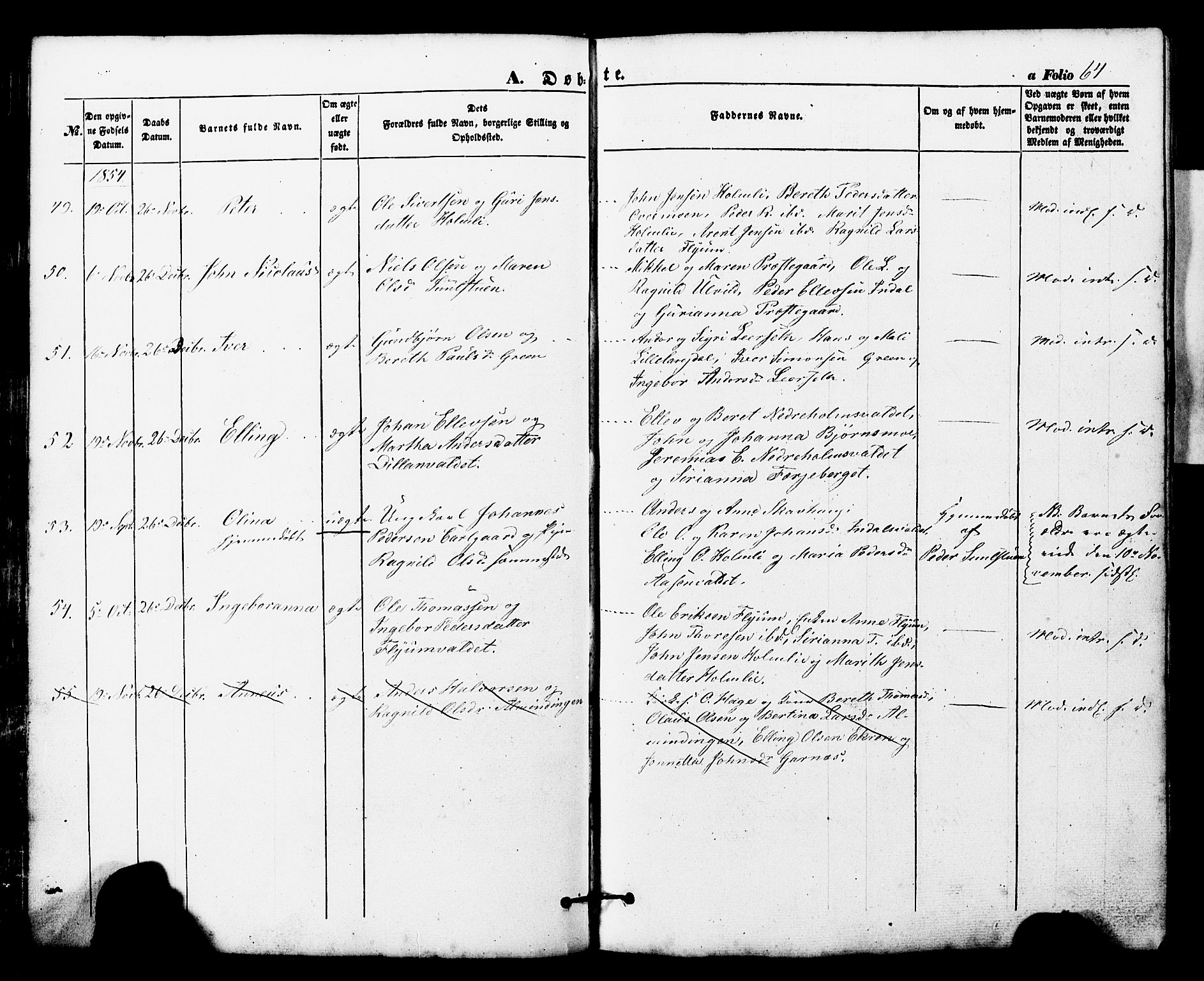 Ministerialprotokoller, klokkerbøker og fødselsregistre - Nord-Trøndelag, AV/SAT-A-1458/724/L0268: Parish register (copy) no. 724C04, 1846-1878, p. 64