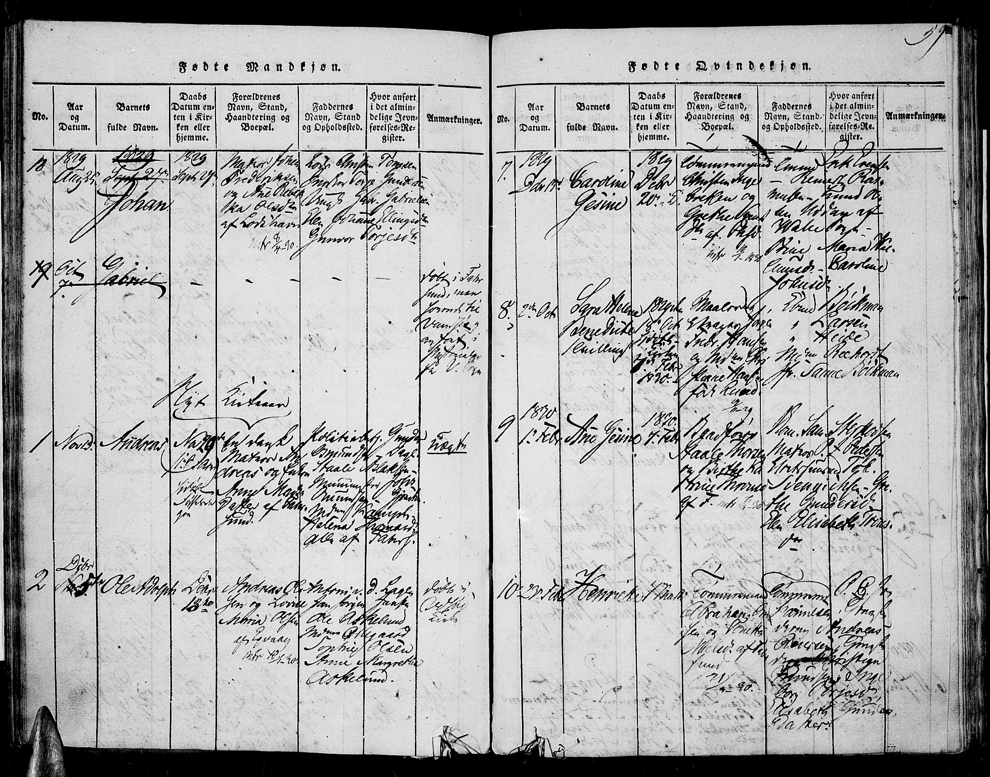 Farsund sokneprestkontor, SAK/1111-0009/F/Fa/L0002: Parish register (official) no. A 2, 1815-1836, p. 59