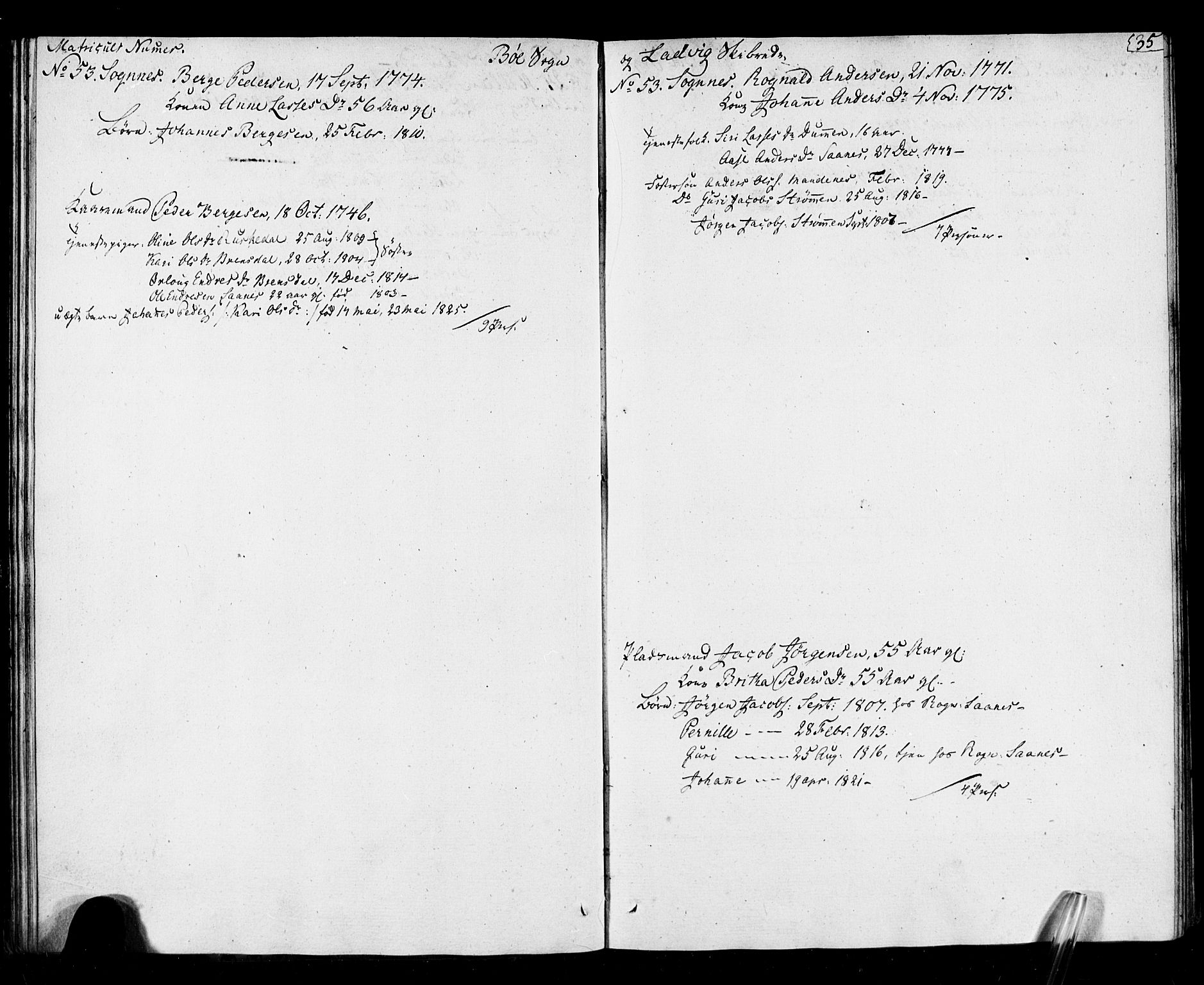 , Census 1825 for Lavik, 1825, p. 36