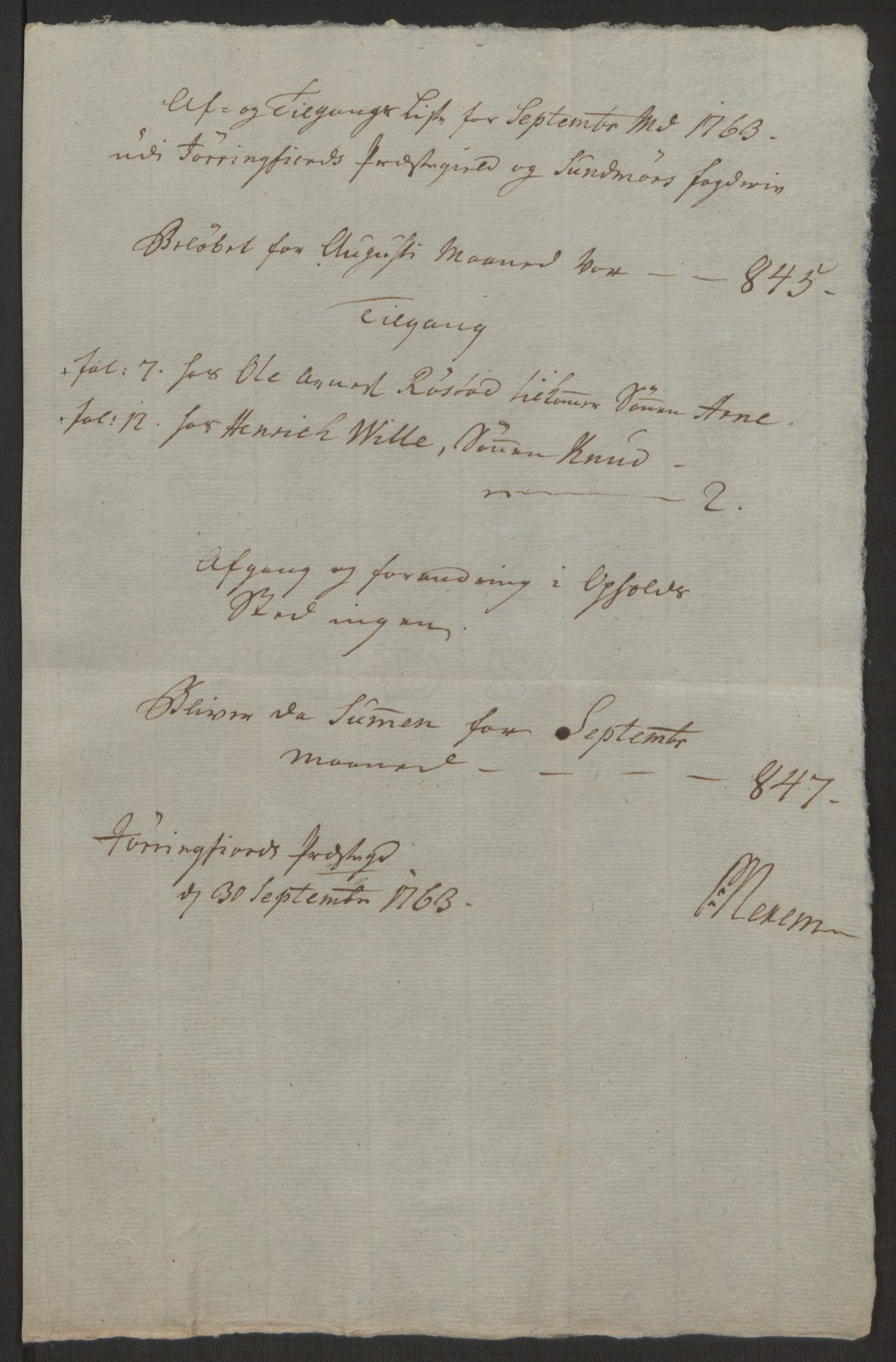 Rentekammeret inntil 1814, Realistisk ordnet avdeling, RA/EA-4070/Ol/L0019: [Gg 10]: Ekstraskatten, 23.09.1762. Sunnmøre, 1762-1763, p. 300