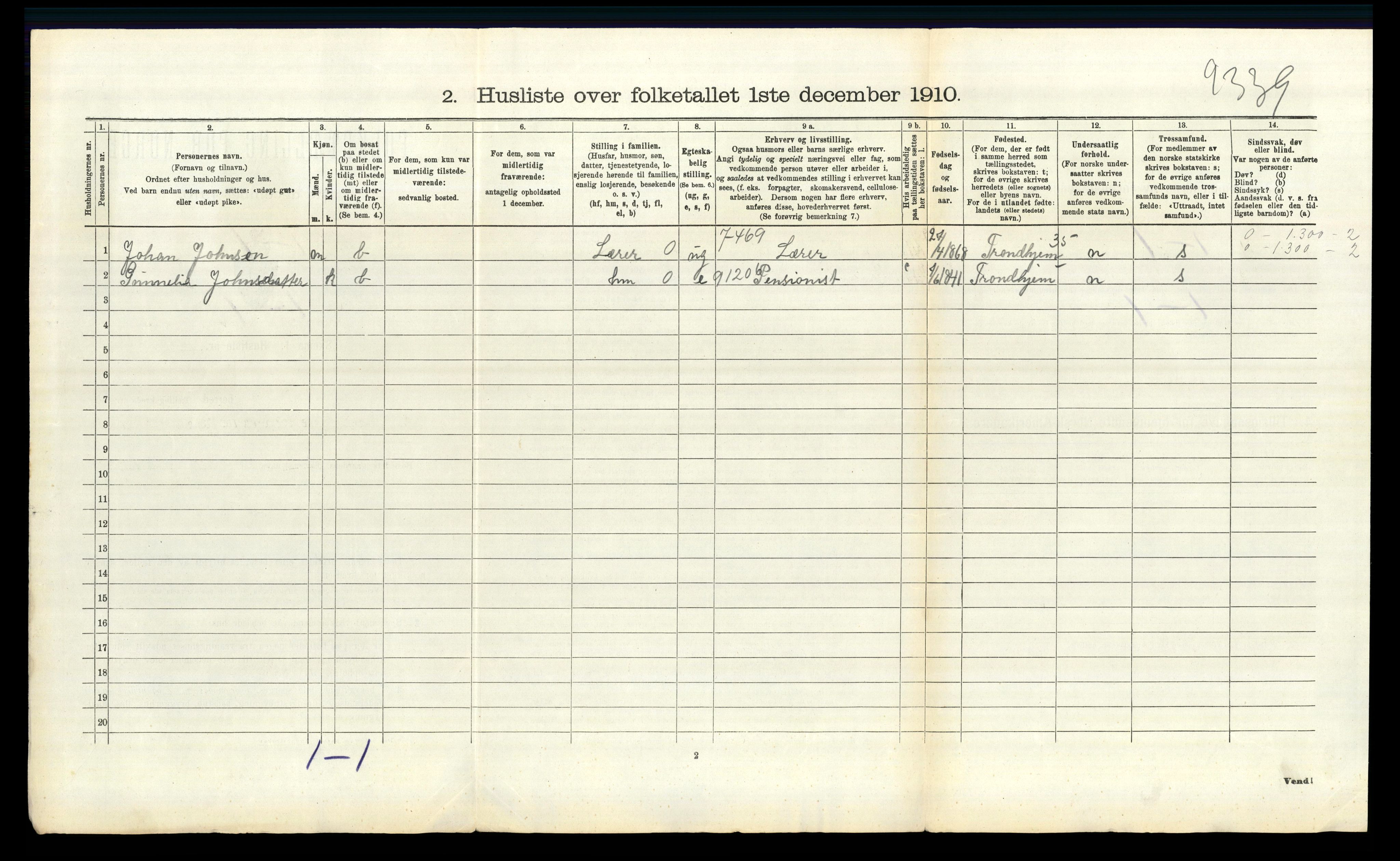 RA, 1910 census for Eidsberg, 1910, p. 1465