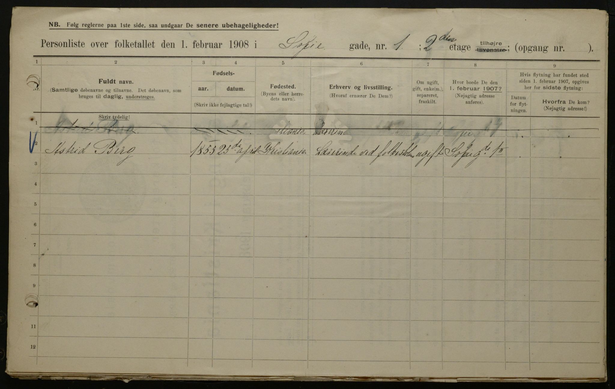 OBA, Municipal Census 1908 for Kristiania, 1908, p. 88811