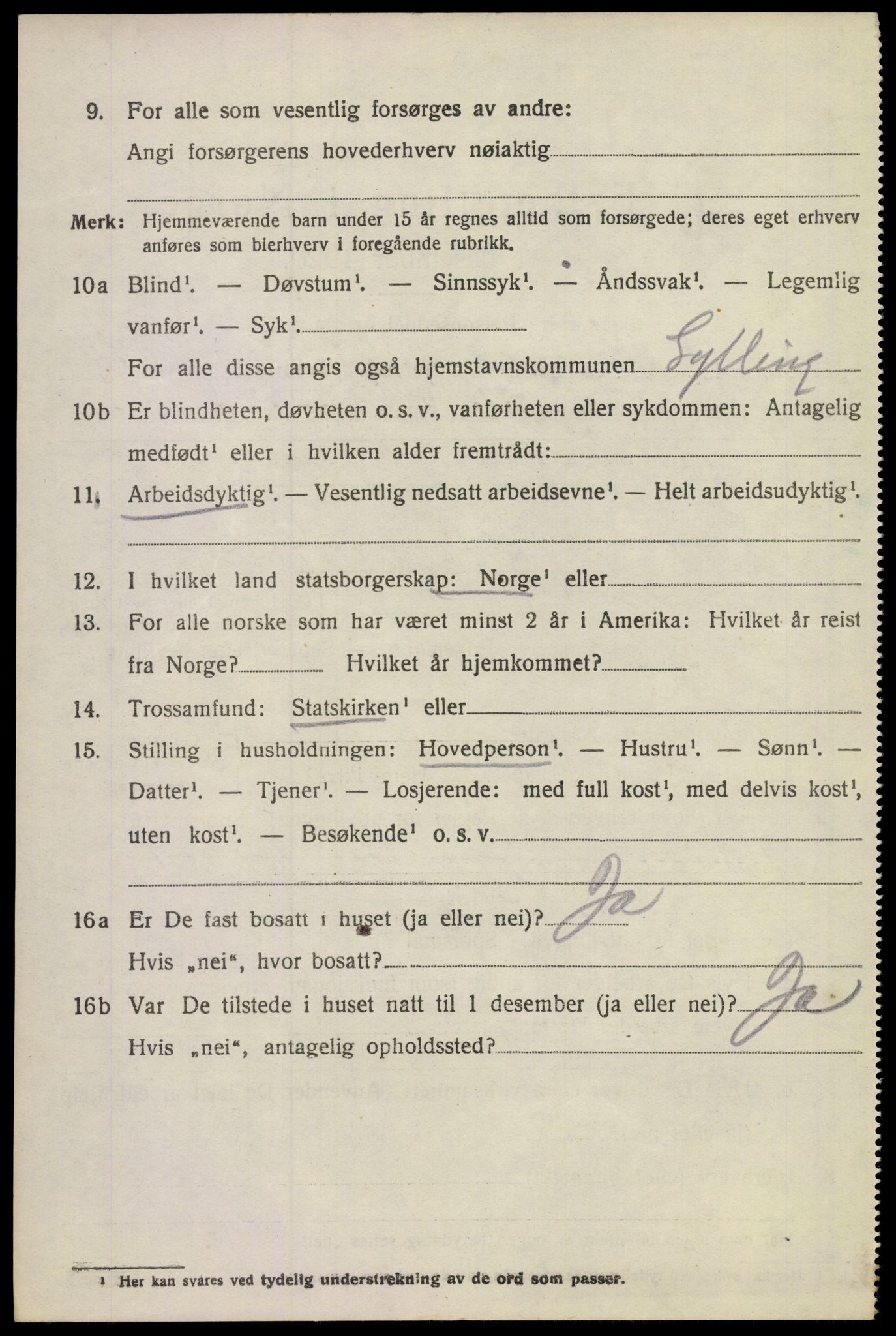 SAKO, 1920 census for Lier, 1920, p. 22601