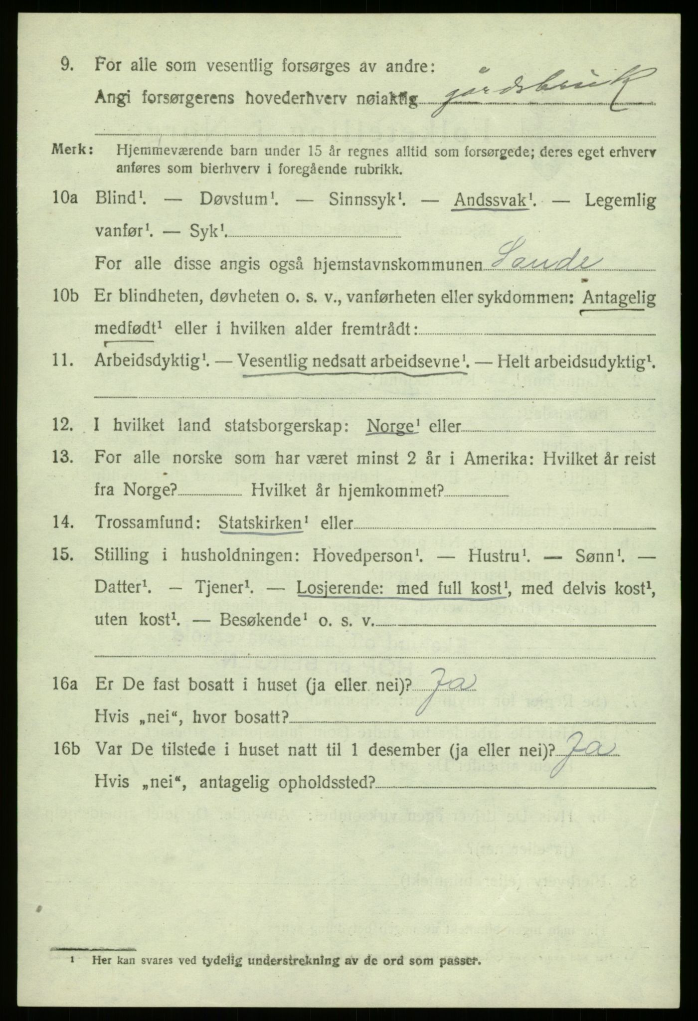 SAB, 1920 census for Fana, 1920, p. 6280