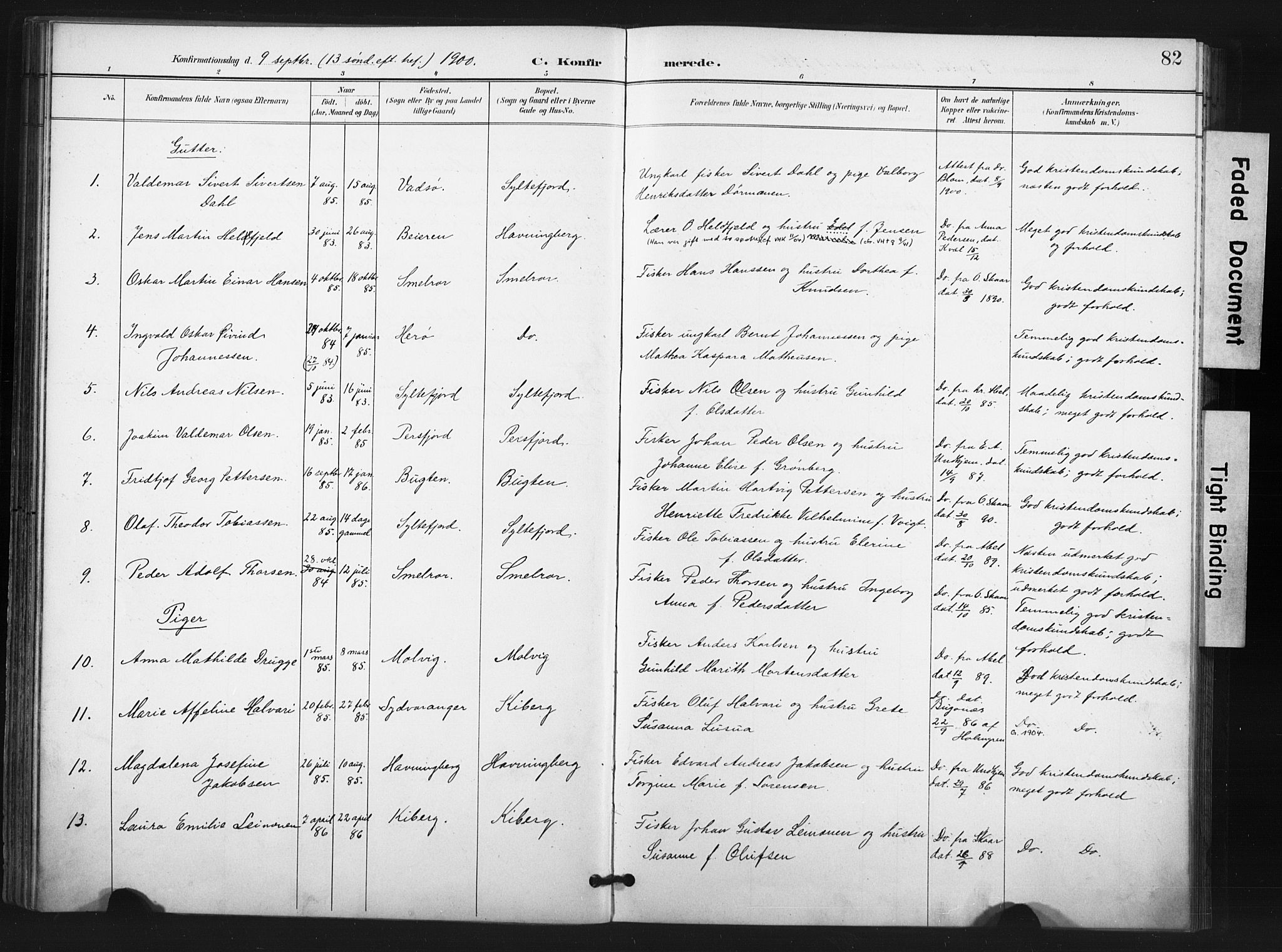 Vardø sokneprestkontor, SATØ/S-1332/H/Ha/L0011kirke: Parish register (official) no. 11, 1897-1911, p. 82