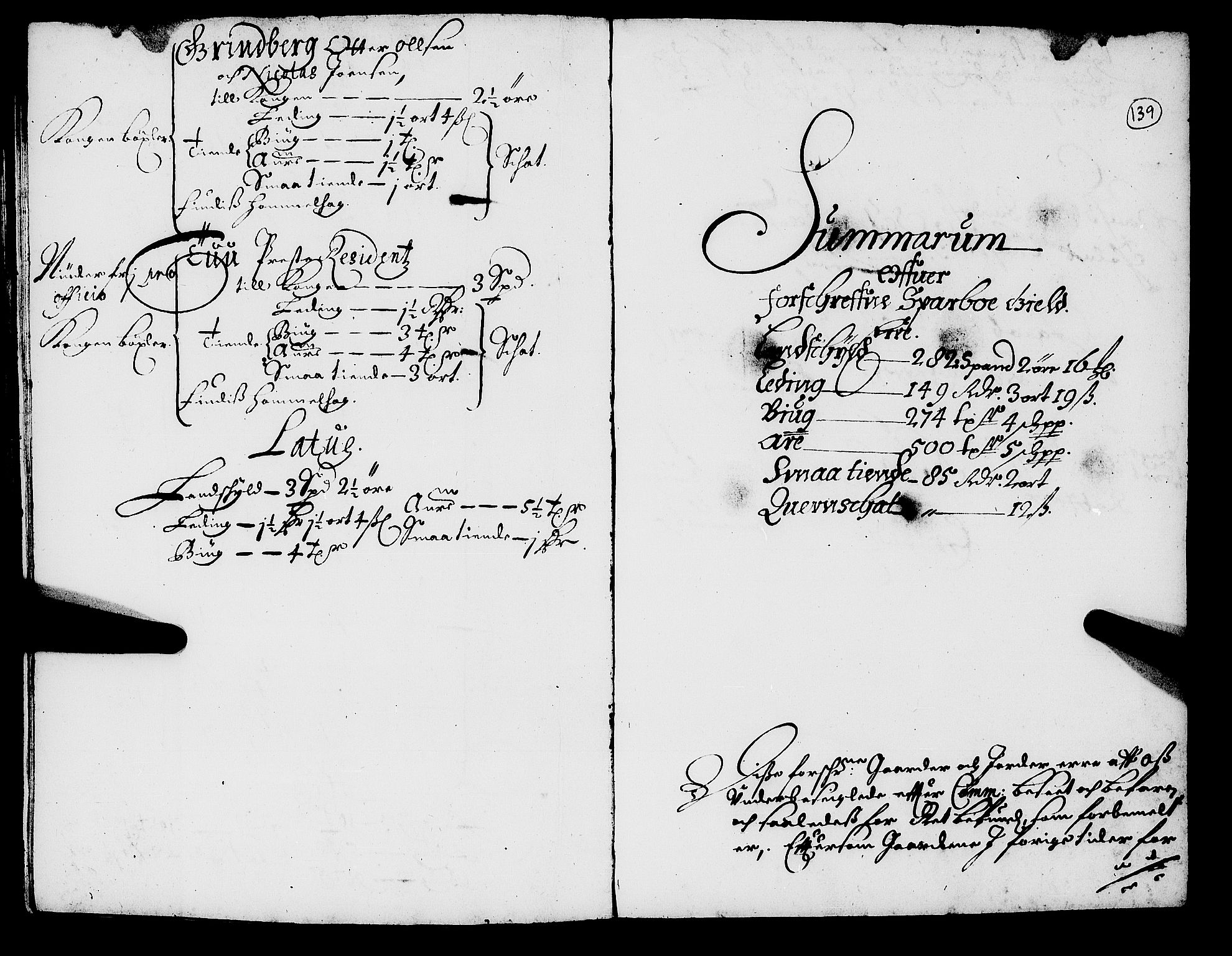 Rentekammeret inntil 1814, Realistisk ordnet avdeling, AV/RA-EA-4070/N/Nb/Nba/L0055: Inderøy len, 1668, p. 138b-139a