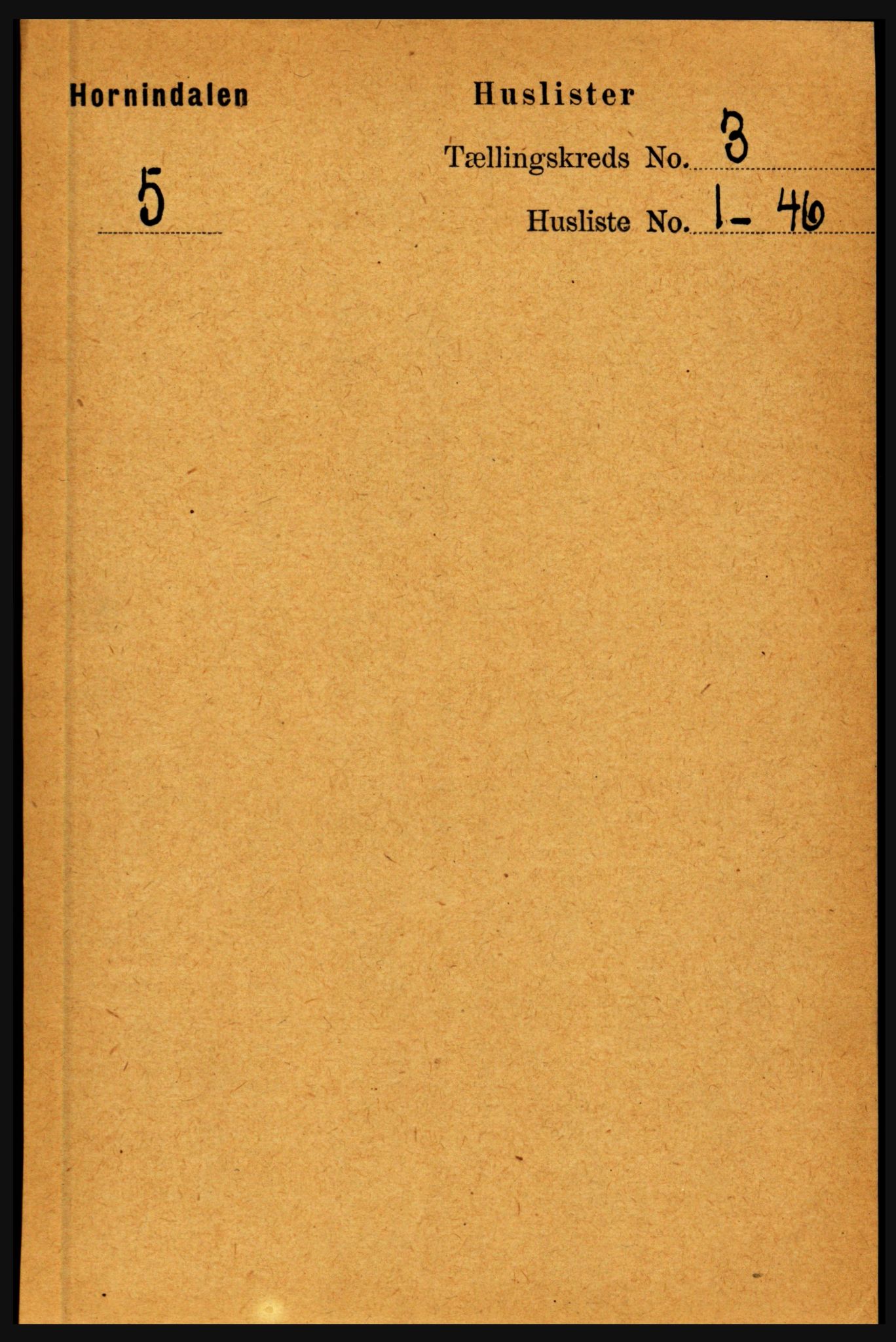 RA, 1891 census for 1444 Hornindal, 1891, p. 501