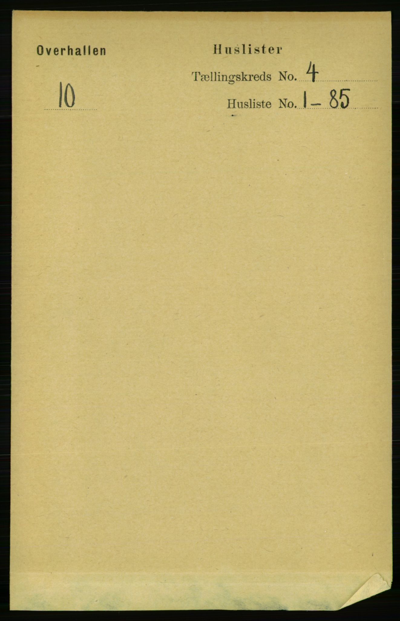 RA, 1891 census for 1744 Overhalla, 1891, p. 1010