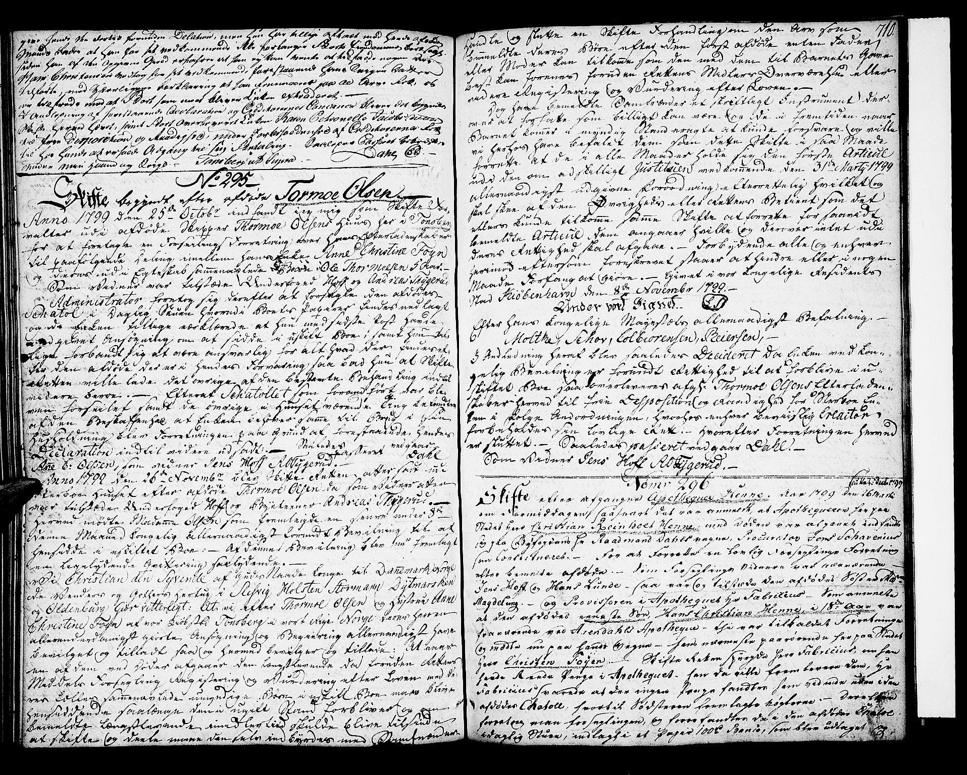 Tønsberg byfogd, AV/SAKO-A-224/H/Hb/L0004a: Skifteprotokoll, 1775-1801, p. 709b-710a
