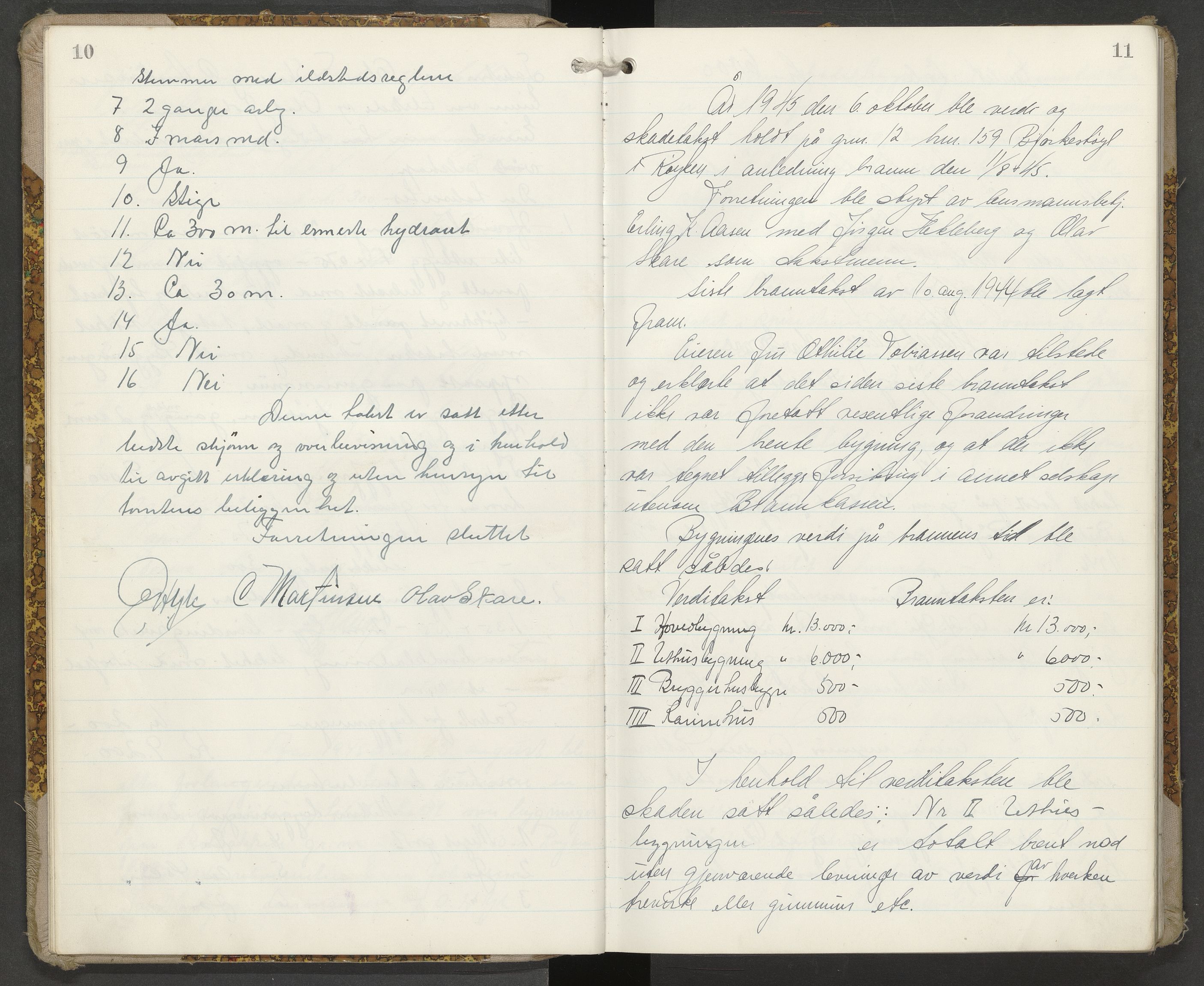 Røyken lensmannskontor, AV/SAKO-A-522/Y/Yb/Yba/L0005: Branntakstprotokoll, 1945-1949