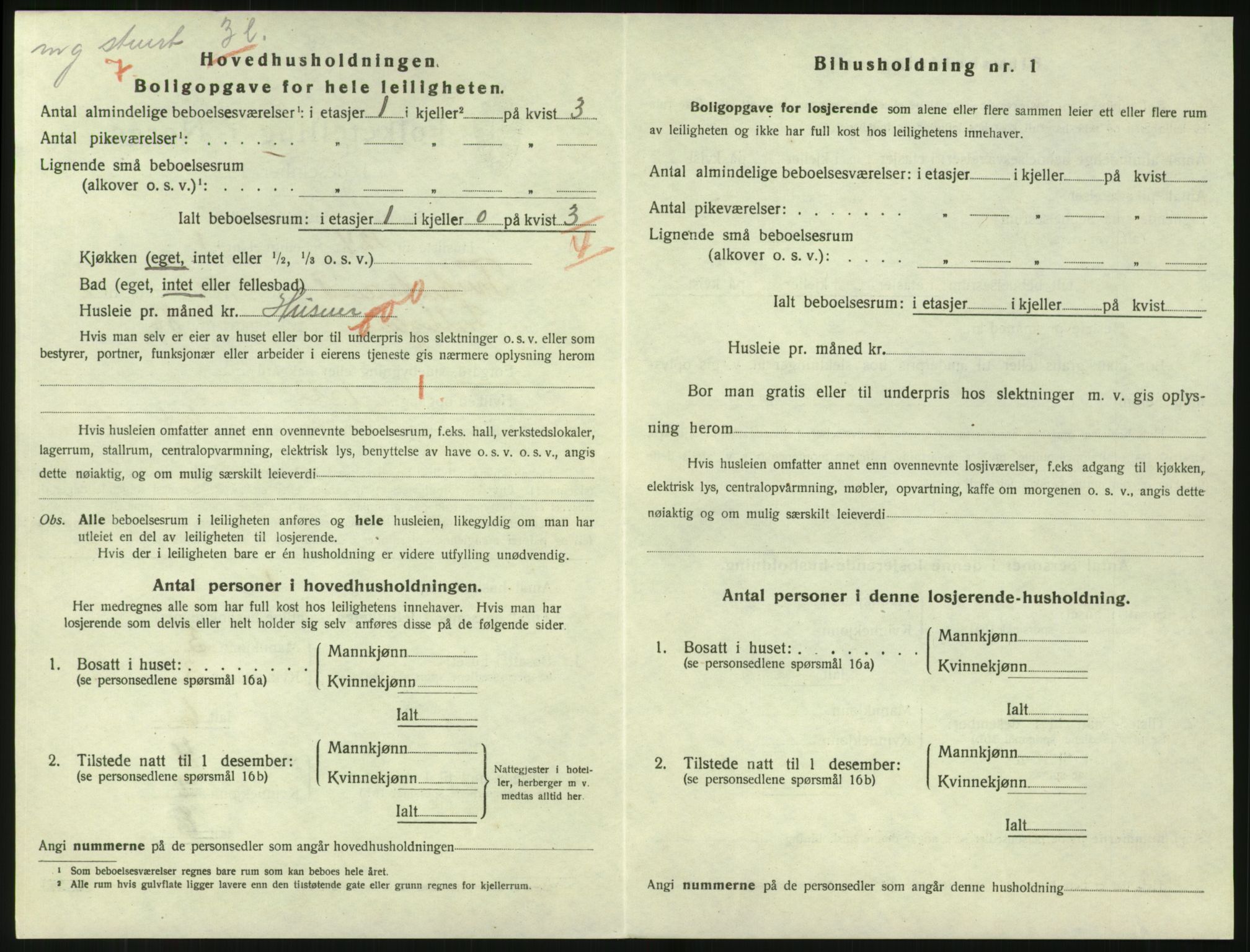 SAK, 1920 census for Tvedestrand, 1920, p. 1258