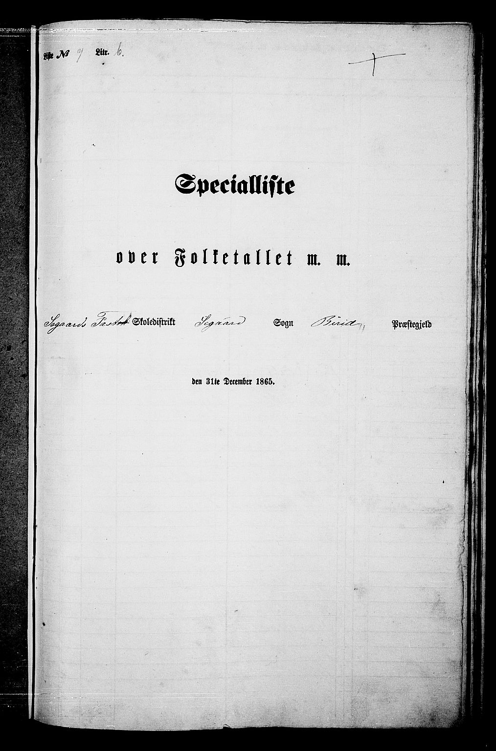 RA, 1865 census for Biri, 1865, p. 173