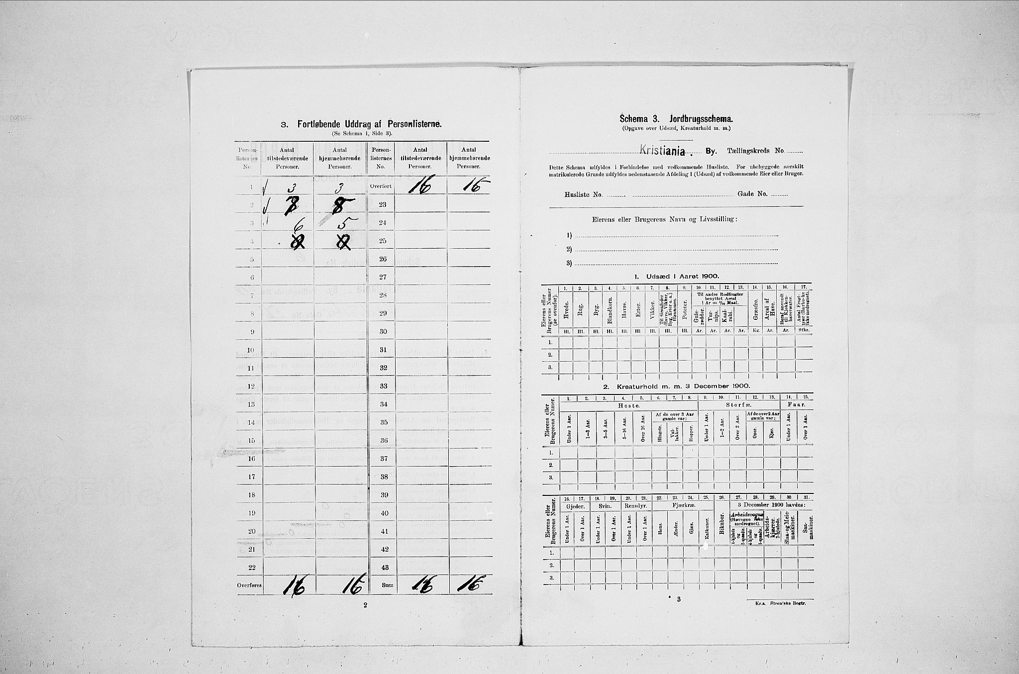 SAO, 1900 census for Kristiania, 1900, p. 41182