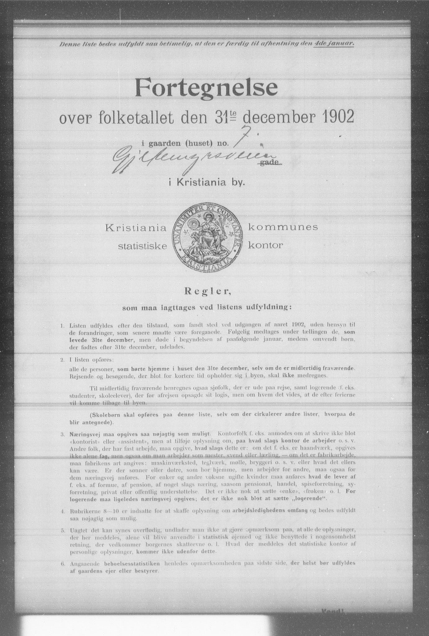OBA, Municipal Census 1902 for Kristiania, 1902, p. 5548