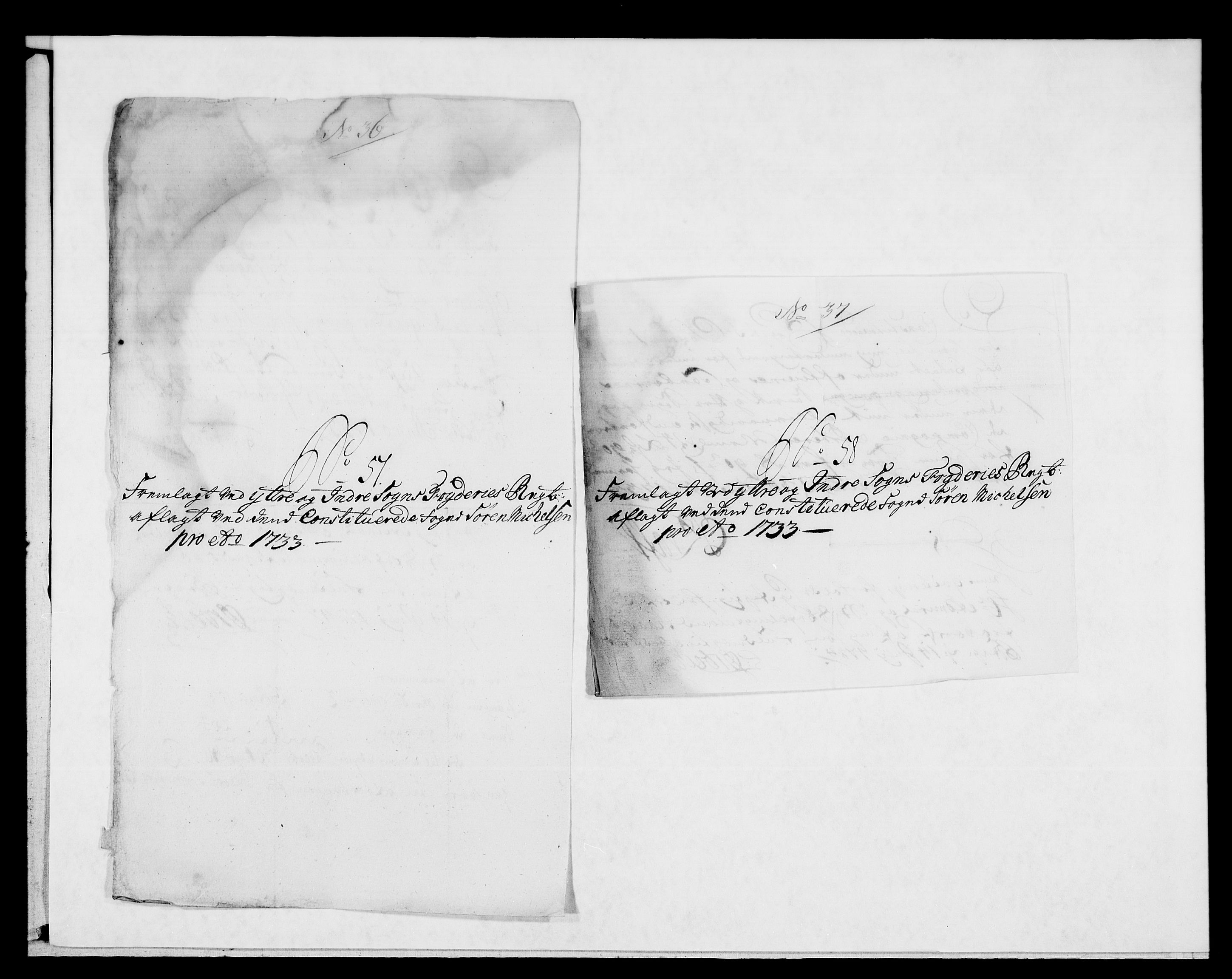 Rentekammeret inntil 1814, Reviderte regnskaper, Fogderegnskap, AV/RA-EA-4092/R52/L3337: Fogderegnskap Sogn, 1733, p. 219