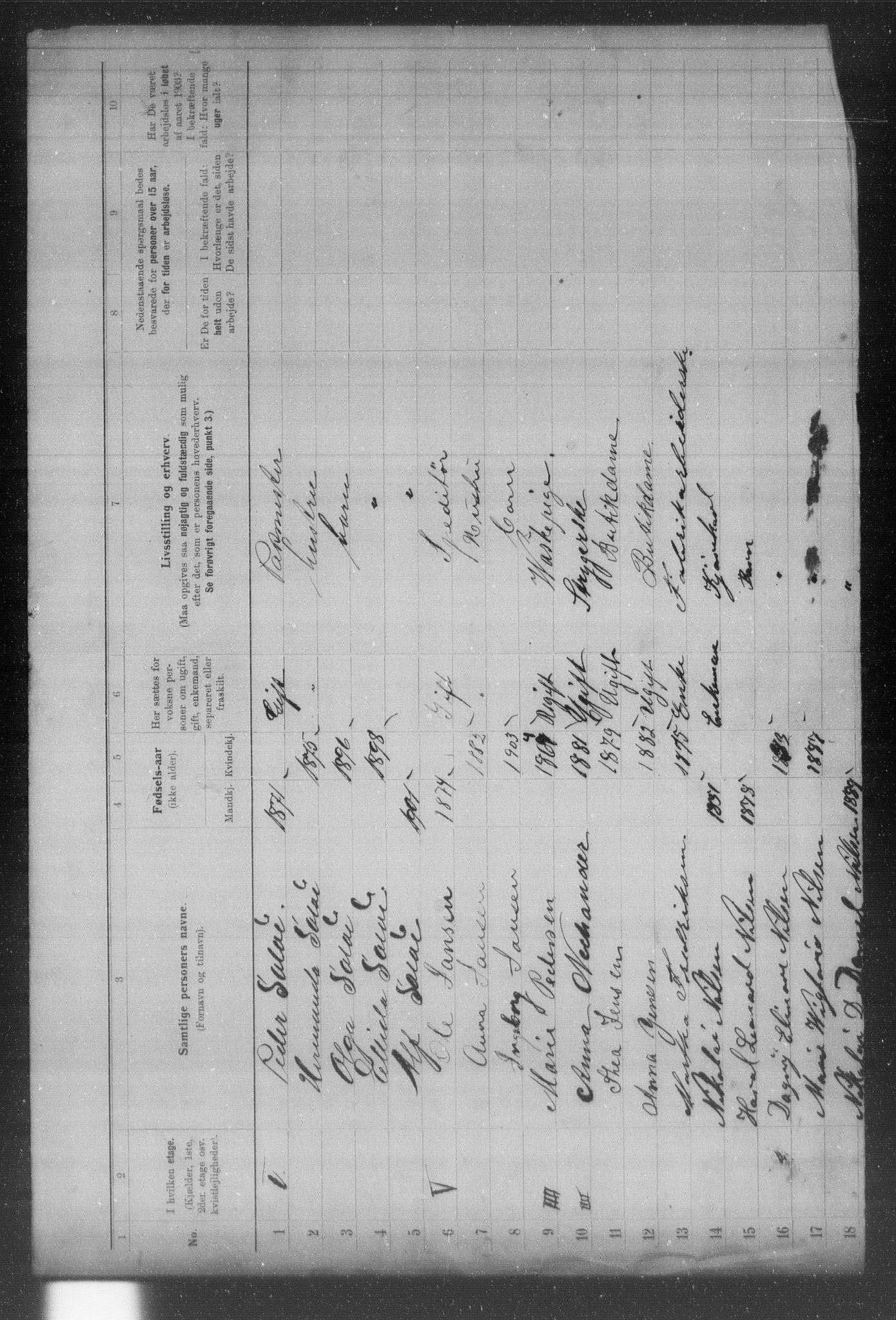 OBA, Municipal Census 1903 for Kristiania, 1903, p. 16127