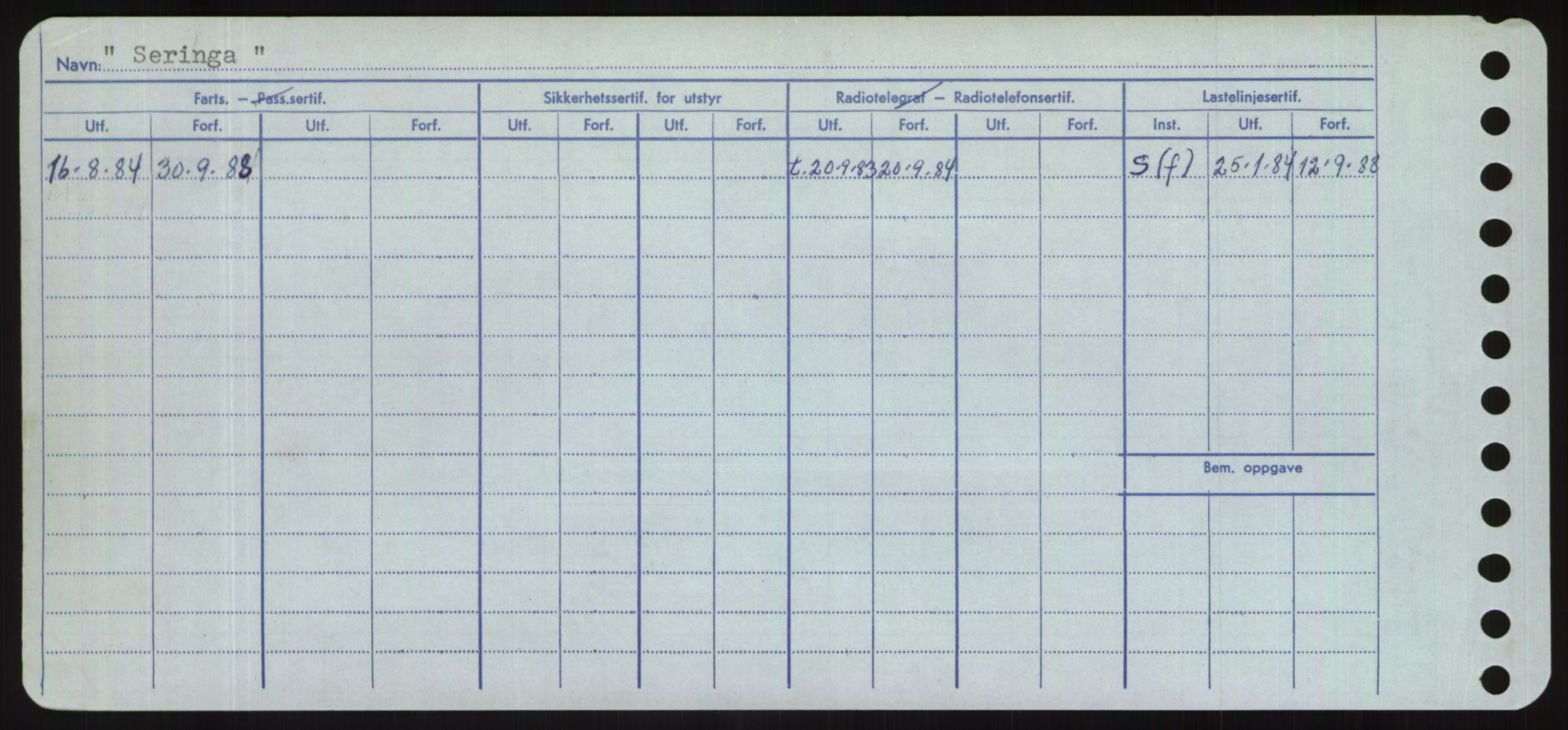 Sjøfartsdirektoratet med forløpere, Skipsmålingen, RA/S-1627/H/Hd/L0032: Fartøy, San-Seve, p. 528