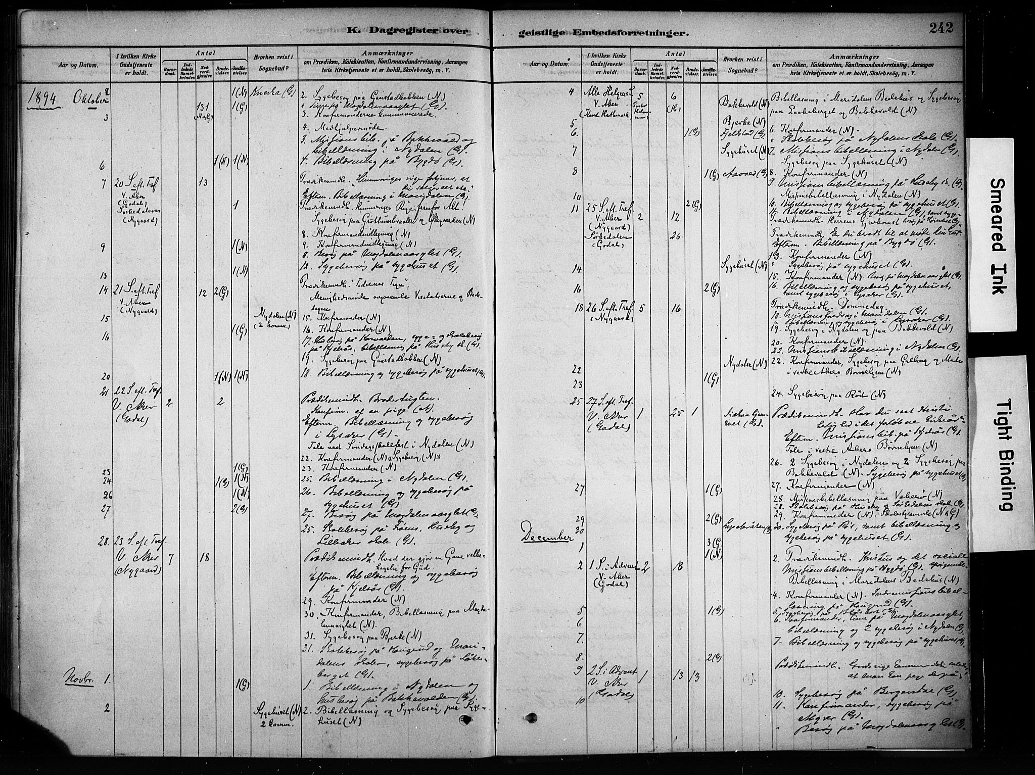 Vestre Aker prestekontor Kirkebøker, AV/SAO-A-10025/F/Fa/L0009: Parish register (official) no. 9, 1878-1967, p. 242