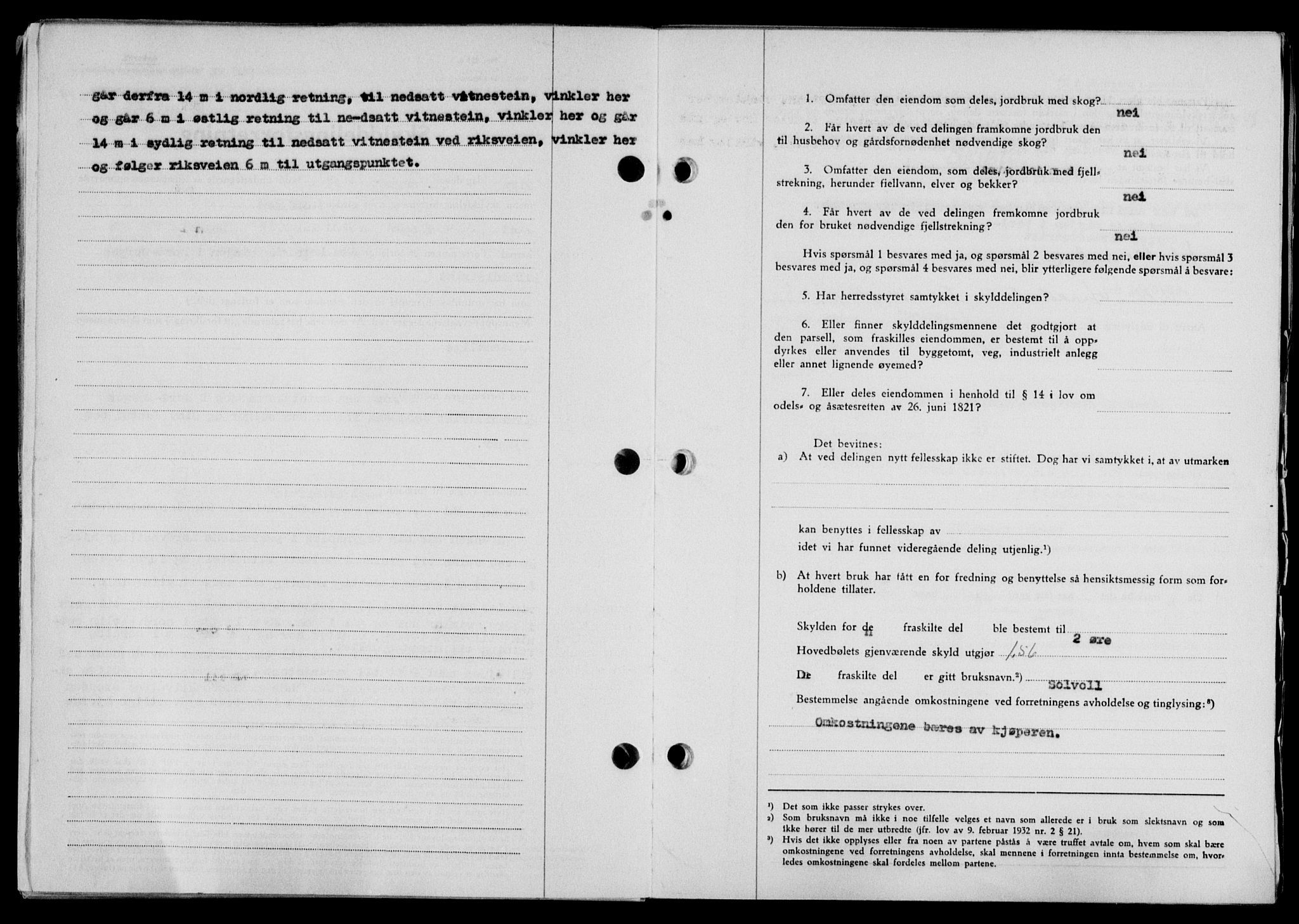 Lofoten sorenskriveri, SAT/A-0017/1/2/2C/L0021a: Mortgage book no. 21a, 1949-1949, Diary no: : 2082/1949