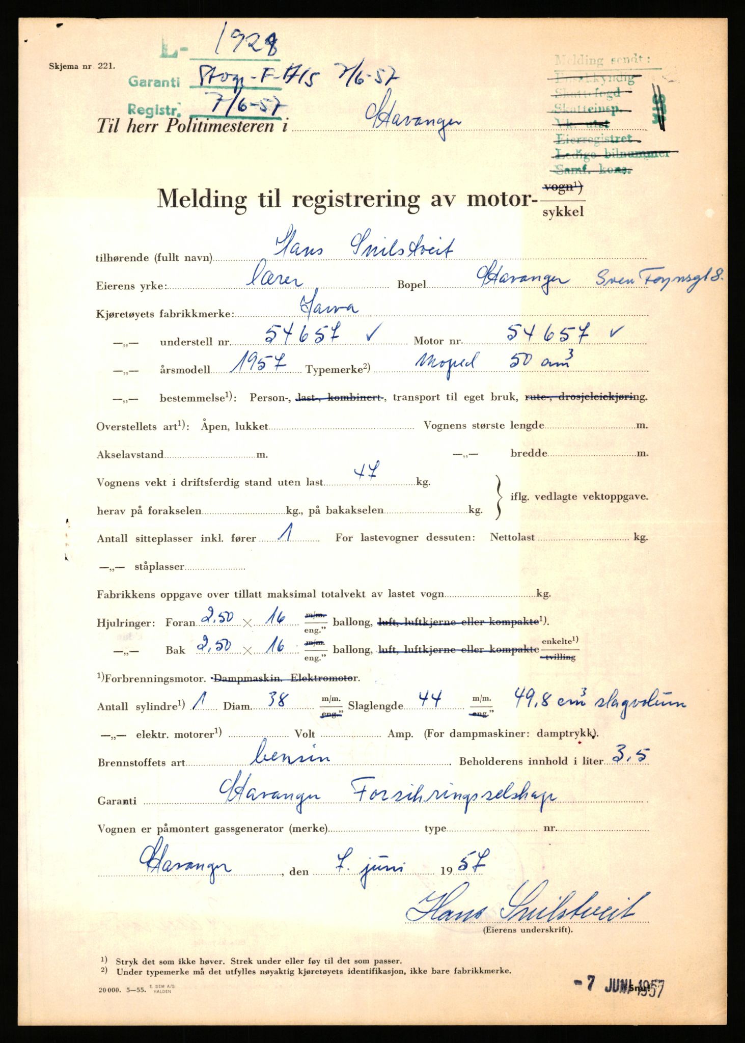 Stavanger trafikkstasjon, AV/SAST-A-101942/0/F/L0006: L-1700 - L-2149, 1930-1971, p. 933