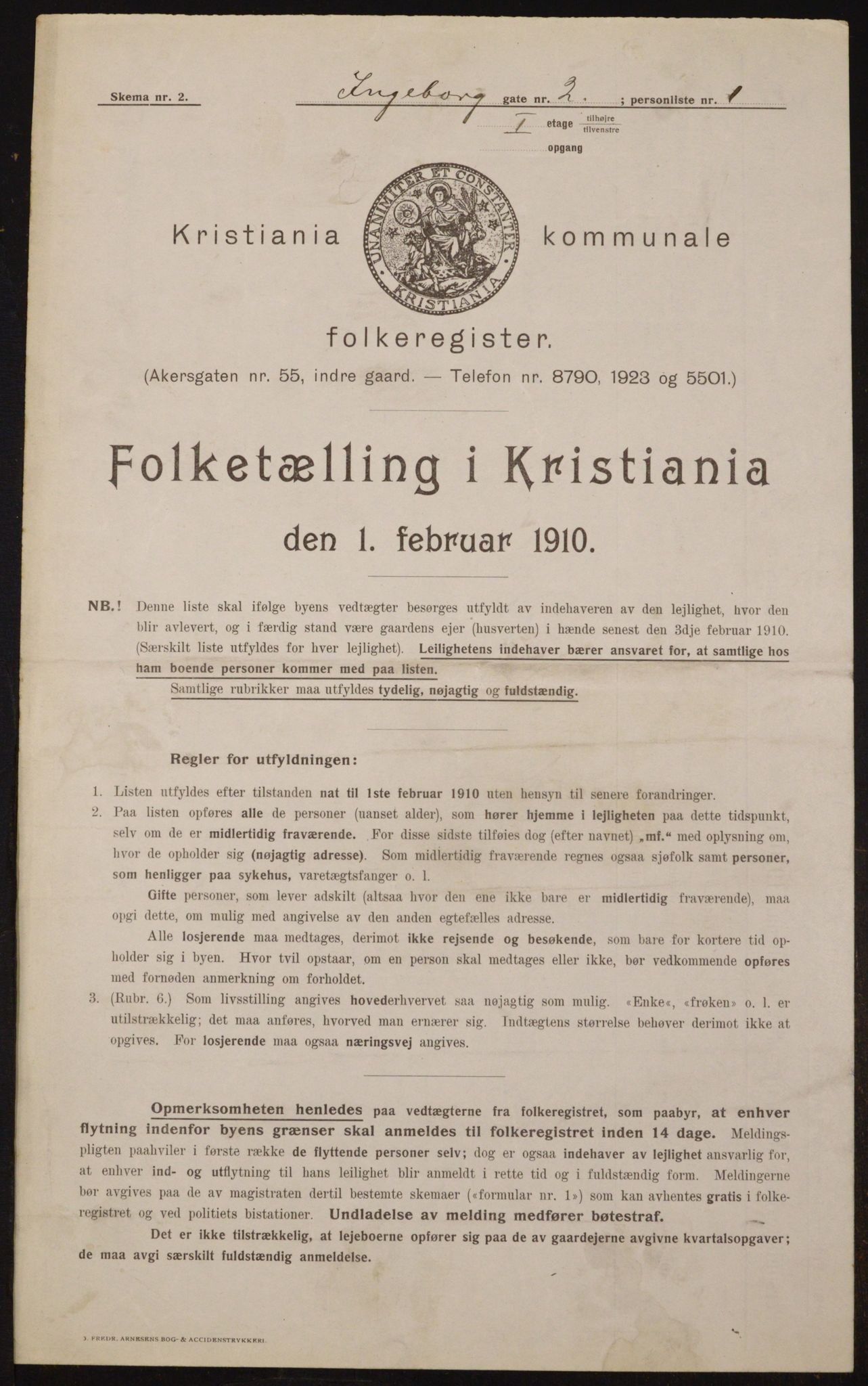 OBA, Municipal Census 1910 for Kristiania, 1910, p. 42772