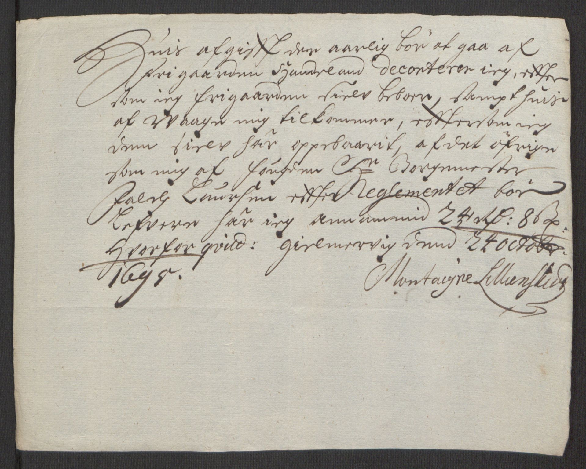 Rentekammeret inntil 1814, Reviderte regnskaper, Fogderegnskap, AV/RA-EA-4092/R48/L2976: Fogderegnskap Sunnhordland og Hardanger, 1695-1696, p. 114