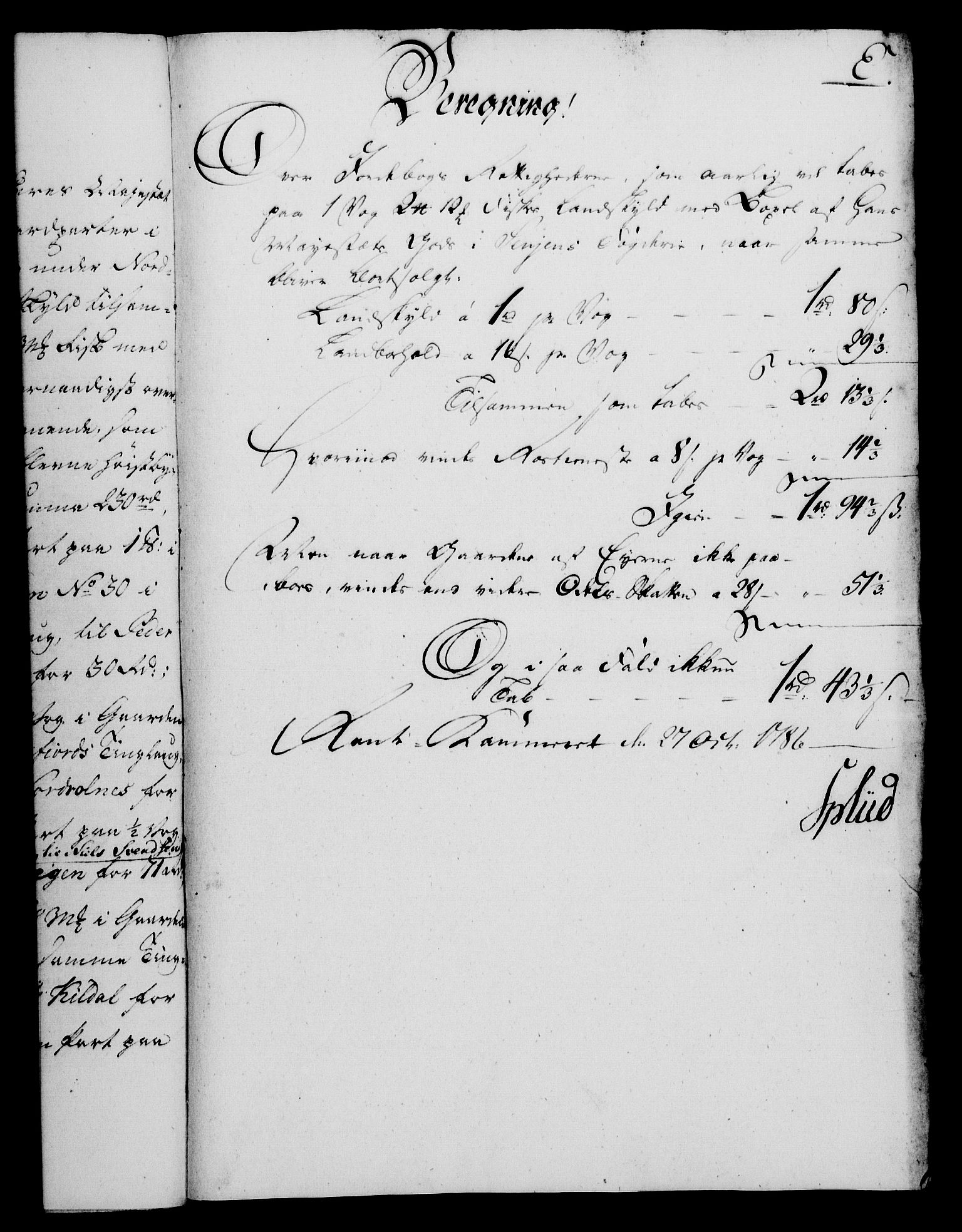 Rentekammeret, Kammerkanselliet, AV/RA-EA-3111/G/Gf/Gfa/L0068: Norsk relasjons- og resolusjonsprotokoll (merket RK 52.68), 1786, p. 1036