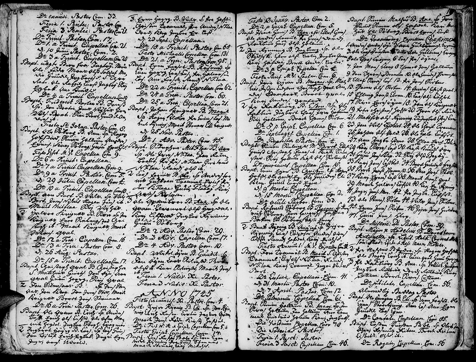 Ministerialprotokoller, klokkerbøker og fødselsregistre - Sør-Trøndelag, SAT/A-1456/691/L1057: Parish register (official) no. 691A01 /1, 1740-1767, p. 19