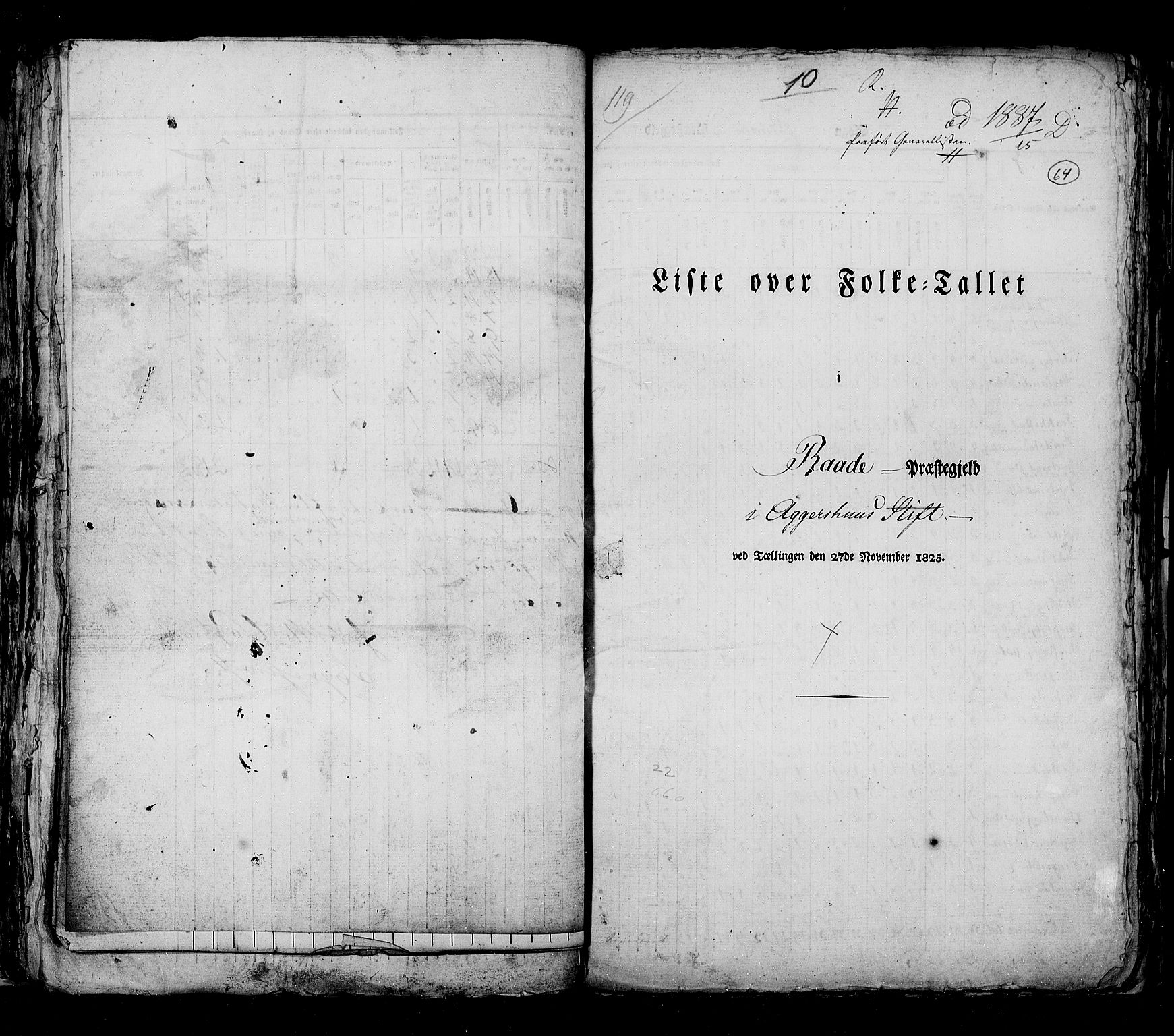 RA, Census 1825, vol. 3: Smålenenes amt, 1825, p. 64