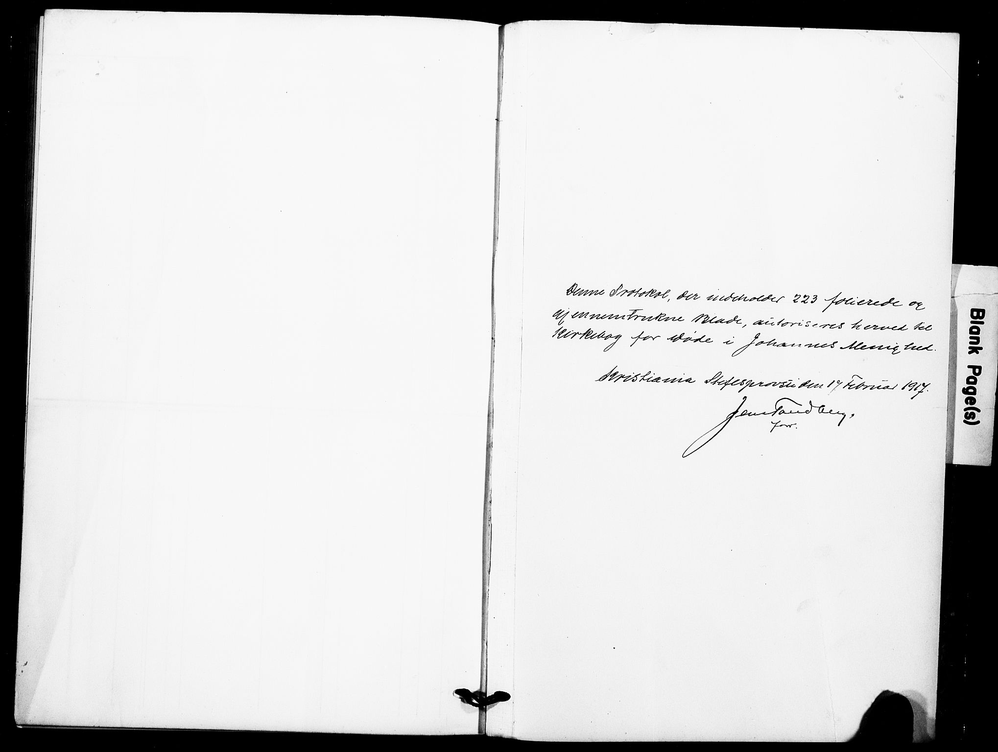 Johannes prestekontor Kirkebøker, SAO/A-10852/F/Fa/L0012: Parish register (official) no. 12, 1918-1930