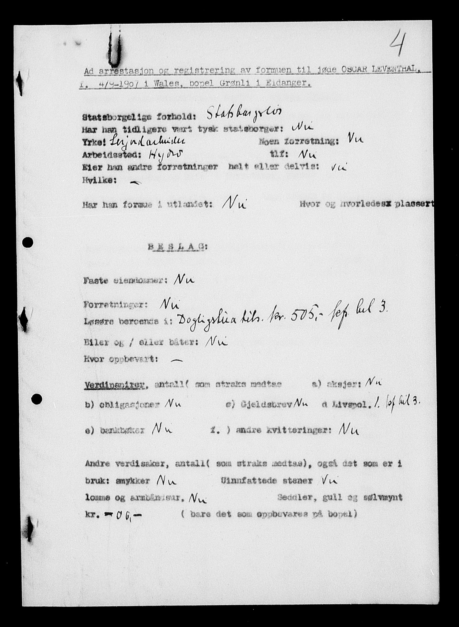 Justisdepartementet, Tilbakeføringskontoret for inndratte formuer, AV/RA-S-1564/H/Hc/Hcd/L1003: --, 1945-1947, p. 184