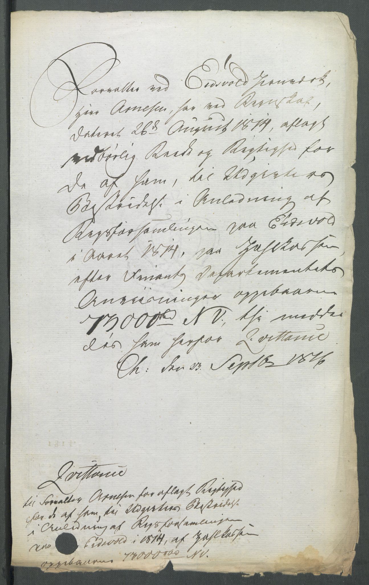 5. departement for finans-, handels- og tollfaget, AV/RA-S-3893/C/Cb/L0014: Regninger fra Riksforsamlingens deputerede, 1814, p. 3