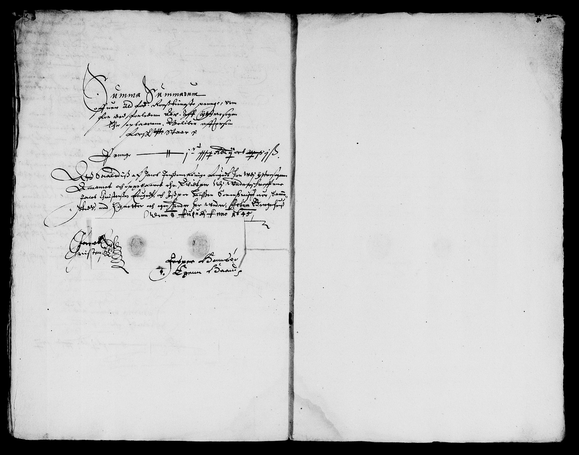 Rentekammeret inntil 1814, Reviderte regnskaper, Lensregnskaper, AV/RA-EA-5023/R/Rb/Rbt/L0099: Bergenhus len, 1643-1645