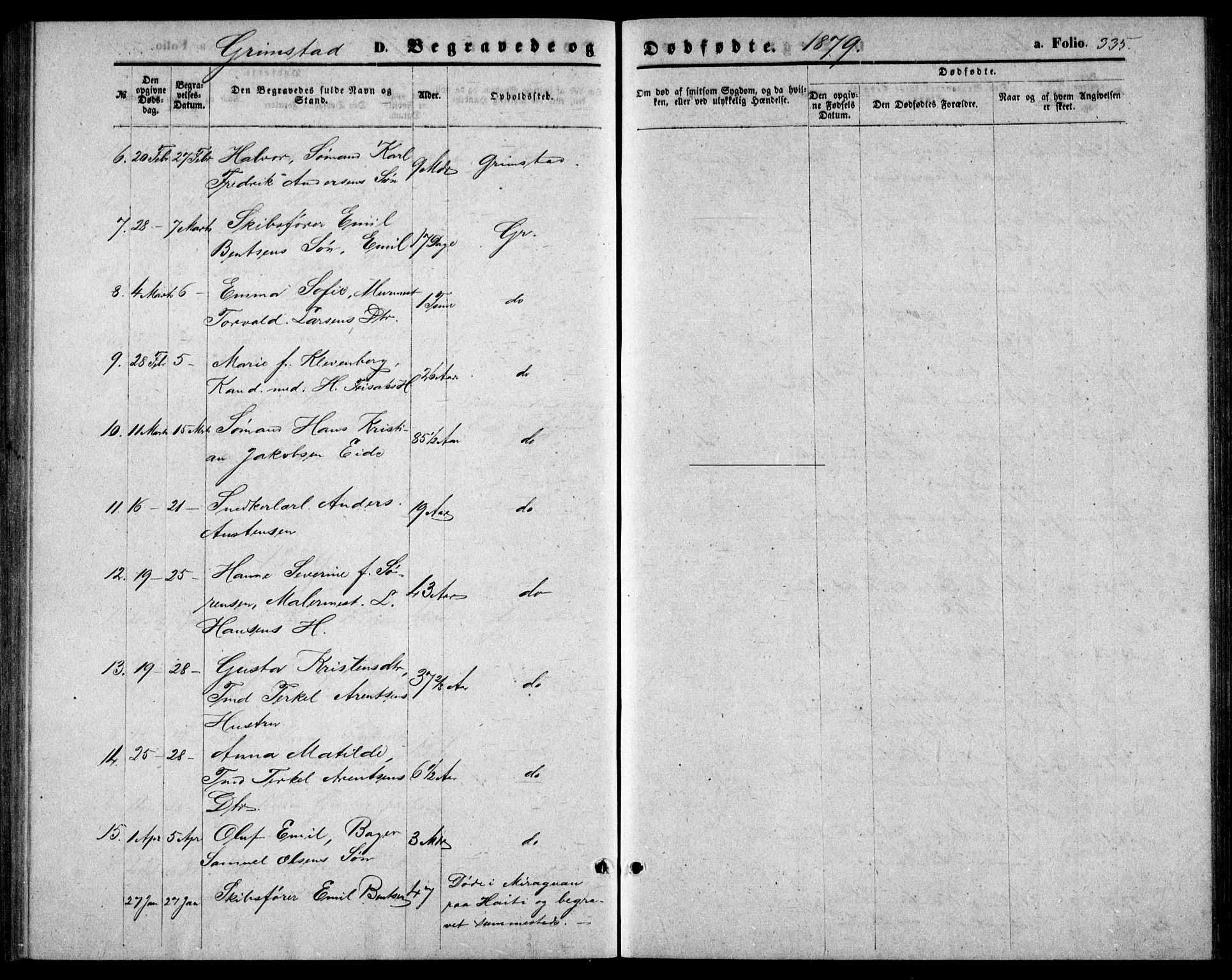 Fjære sokneprestkontor, AV/SAK-1111-0011/F/Fb/L0009: Parish register (copy) no. B 9, 1867-1870, p. 335