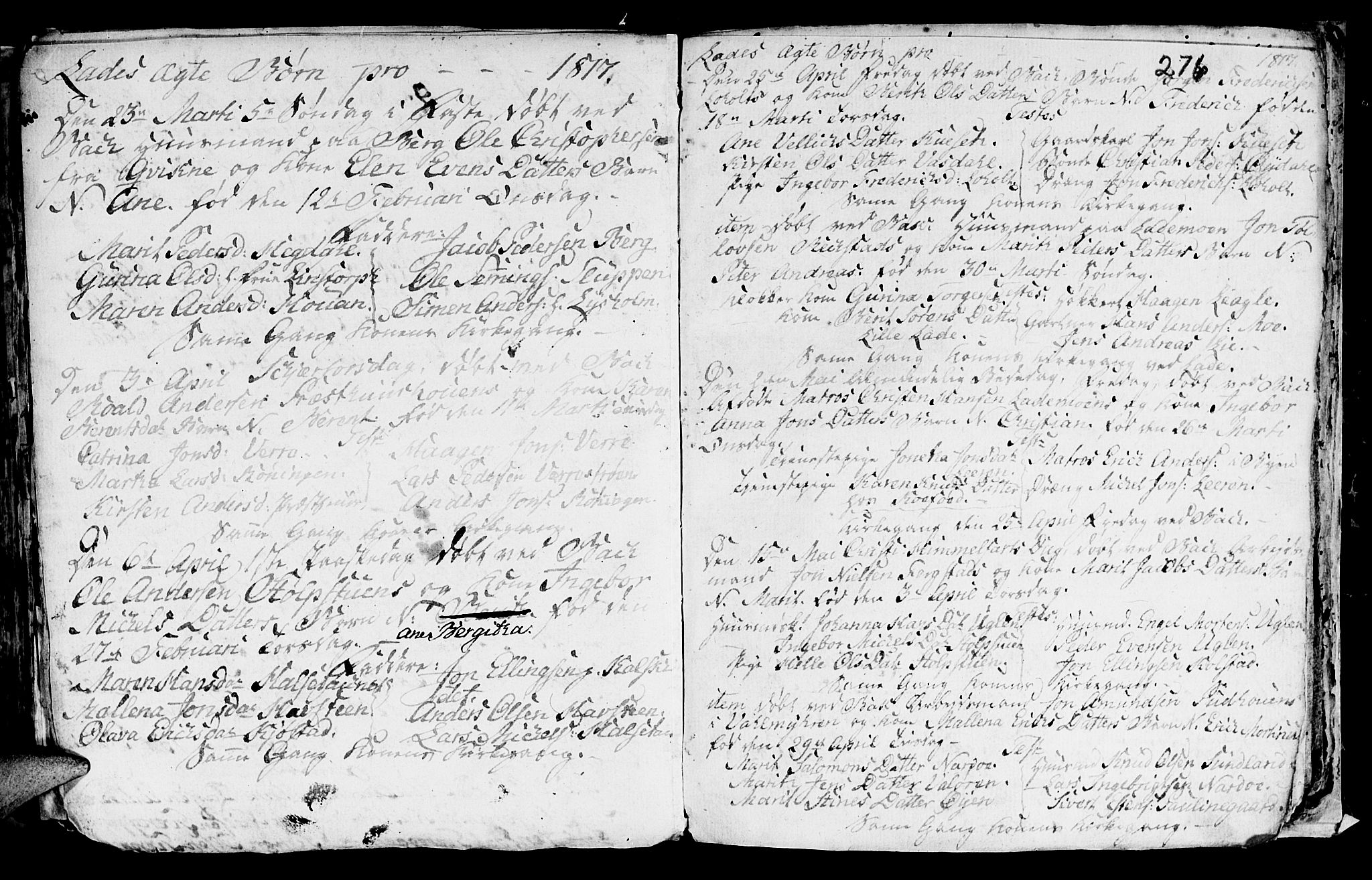 Ministerialprotokoller, klokkerbøker og fødselsregistre - Sør-Trøndelag, SAT/A-1456/606/L0305: Parish register (copy) no. 606C01, 1757-1819, p. 276