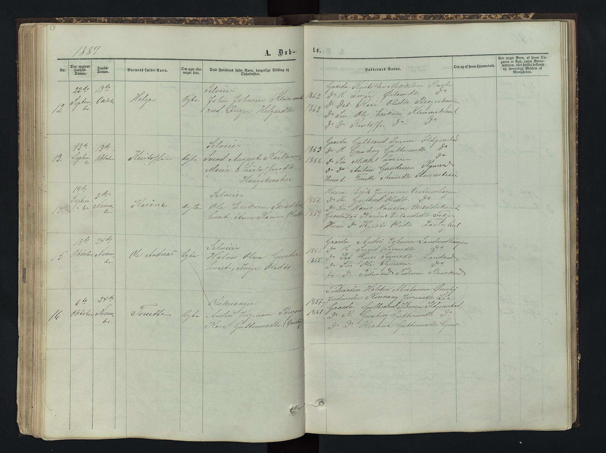 Sør-Aurdal prestekontor, AV/SAH-PREST-128/H/Ha/Hab/L0004: Parish register (copy) no. 4, 1865-1893, p. 67