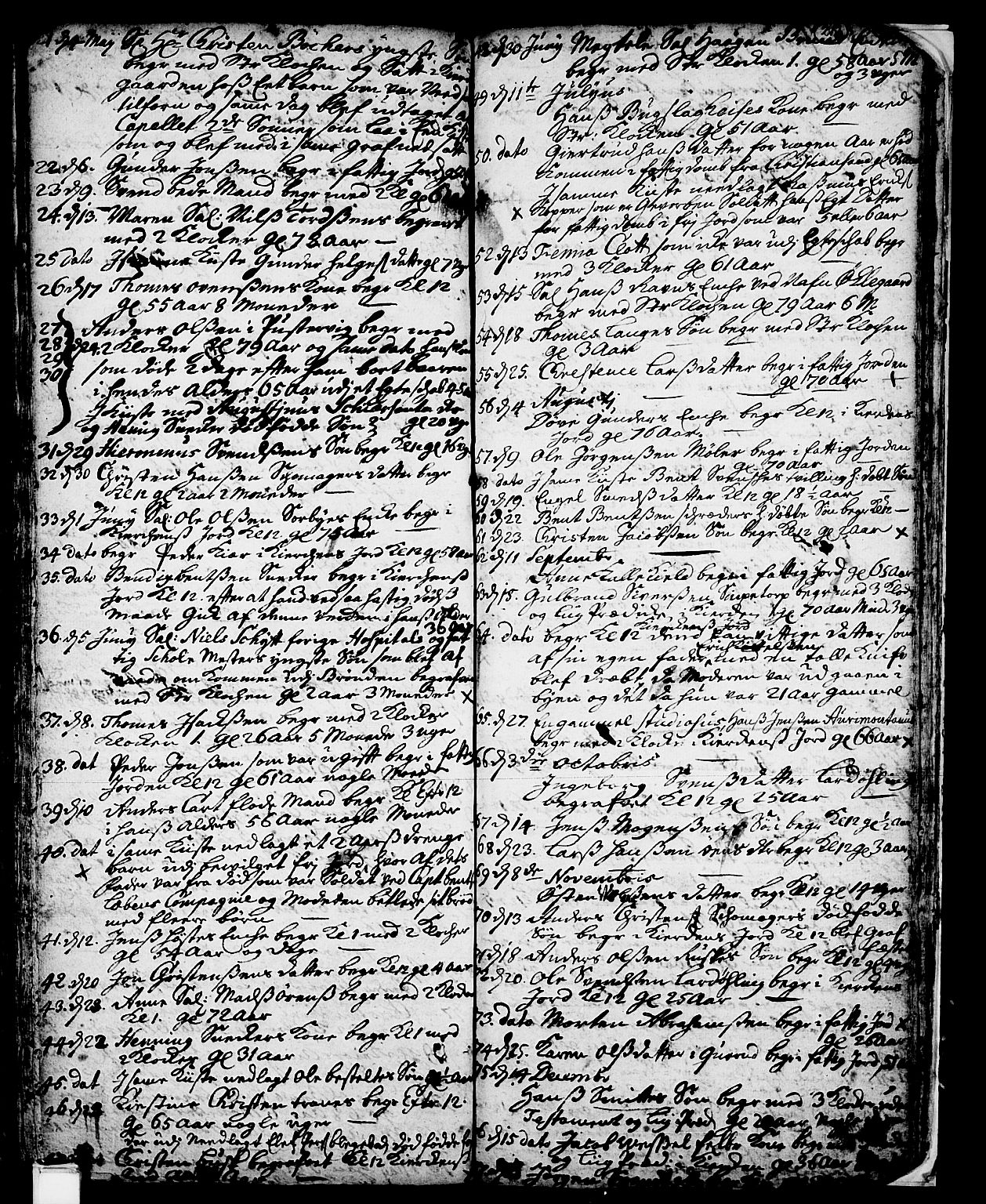 Skien kirkebøker, SAKO/A-302/F/Fa/L0002: Parish register (official) no. 2, 1716-1757, p. 212