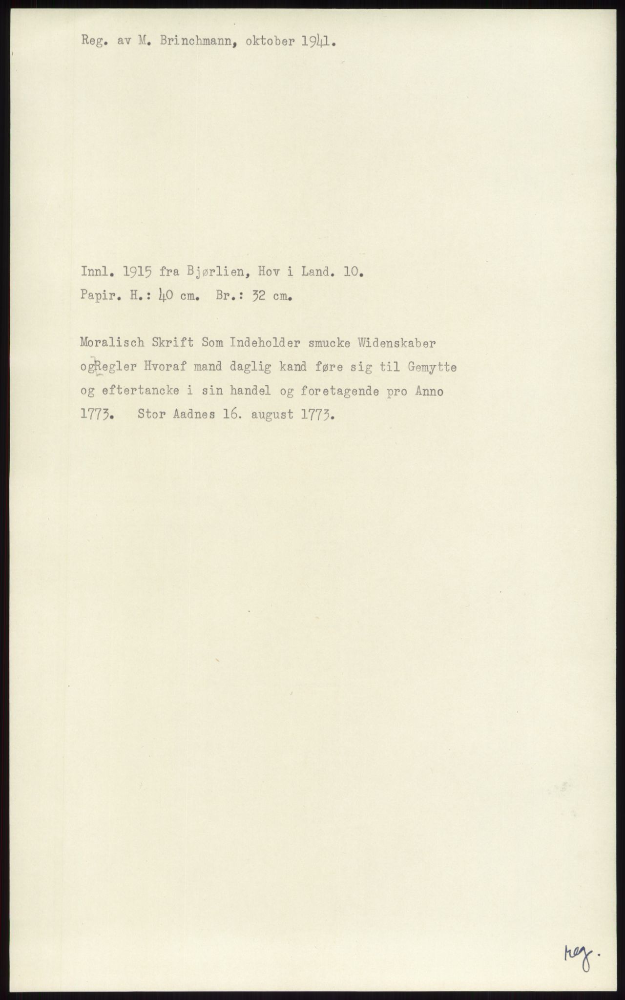 Samlinger til kildeutgivelse, Diplomavskriftsamlingen, RA/EA-4053/H/Ha, p. 1921