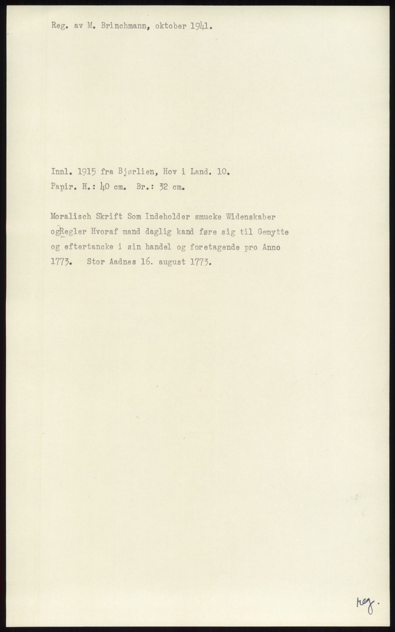 Samlinger til kildeutgivelse, Diplomavskriftsamlingen, AV/RA-EA-4053/H/Ha, p. 1921
