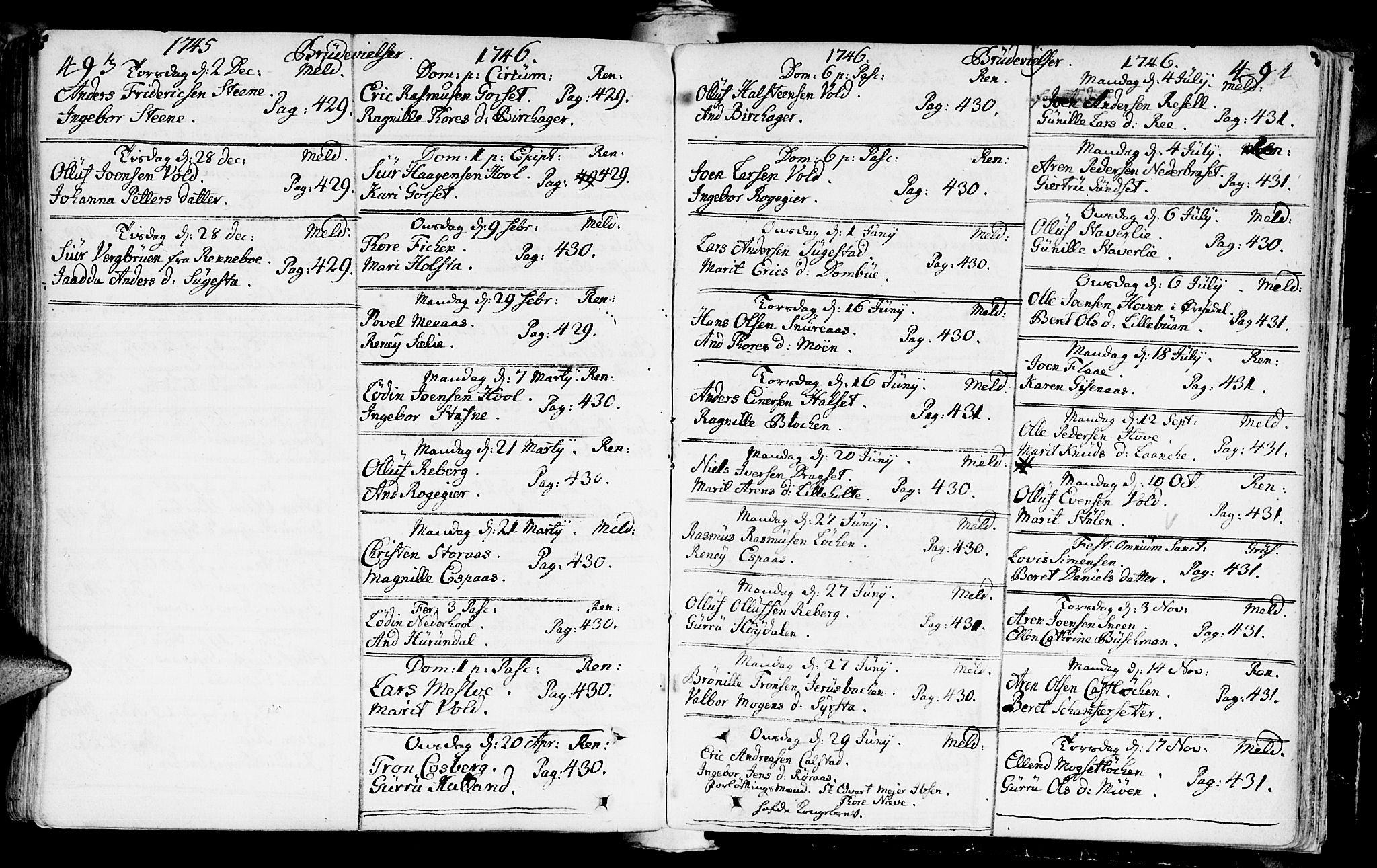 Ministerialprotokoller, klokkerbøker og fødselsregistre - Sør-Trøndelag, SAT/A-1456/672/L0850: Parish register (official) no. 672A03, 1725-1751, p. 493-494