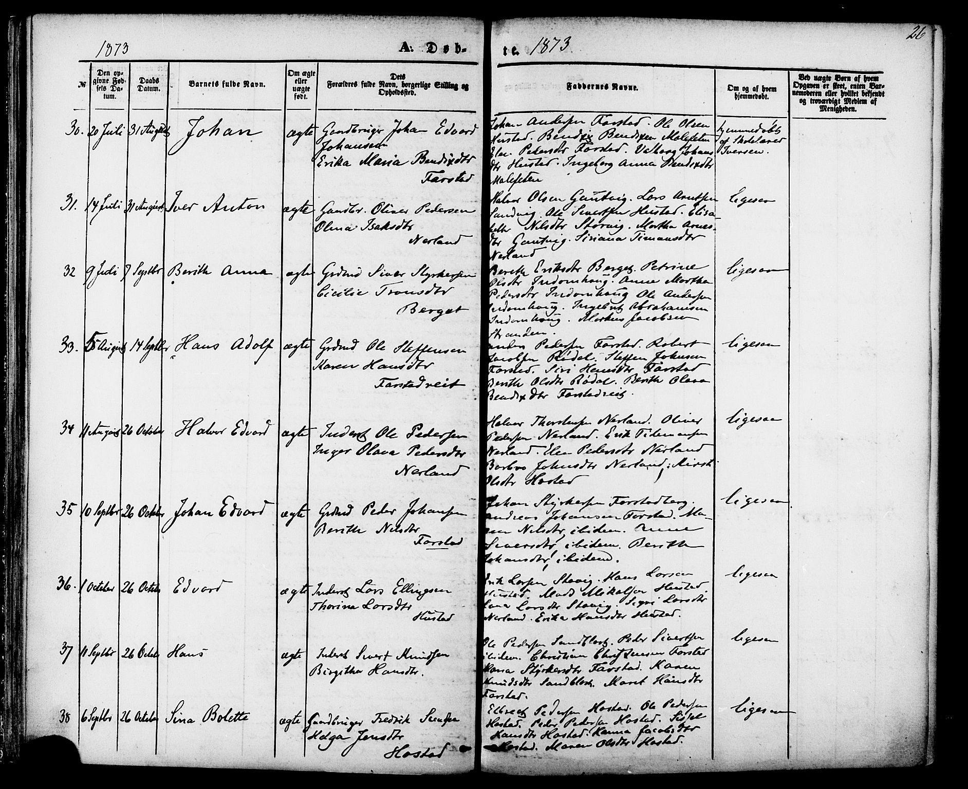 Ministerialprotokoller, klokkerbøker og fødselsregistre - Møre og Romsdal, AV/SAT-A-1454/566/L0768: Parish register (official) no. 566A07, 1869-1881, p. 26