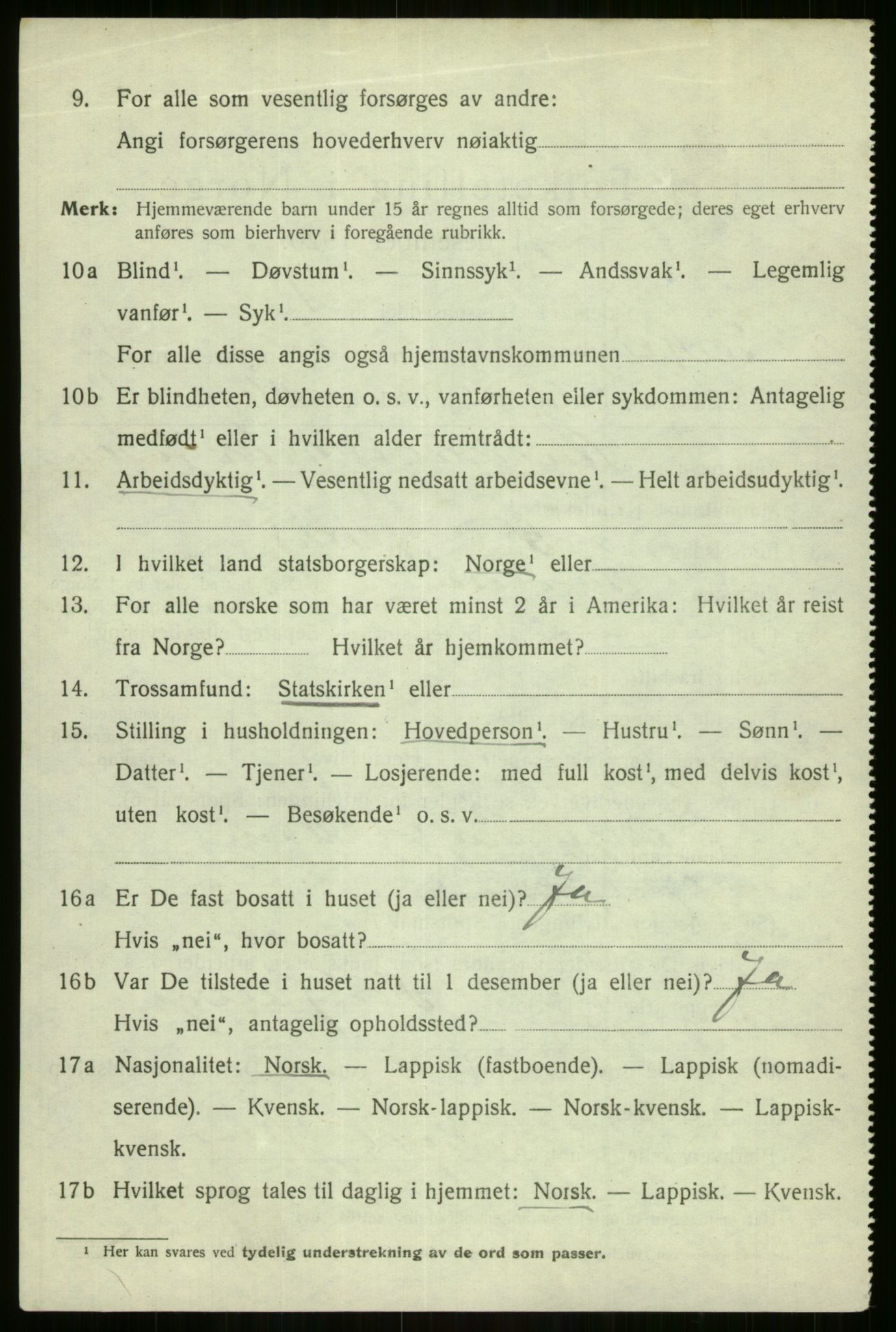 SATØ, 1920 census for Sørreisa, 1920, p. 5091