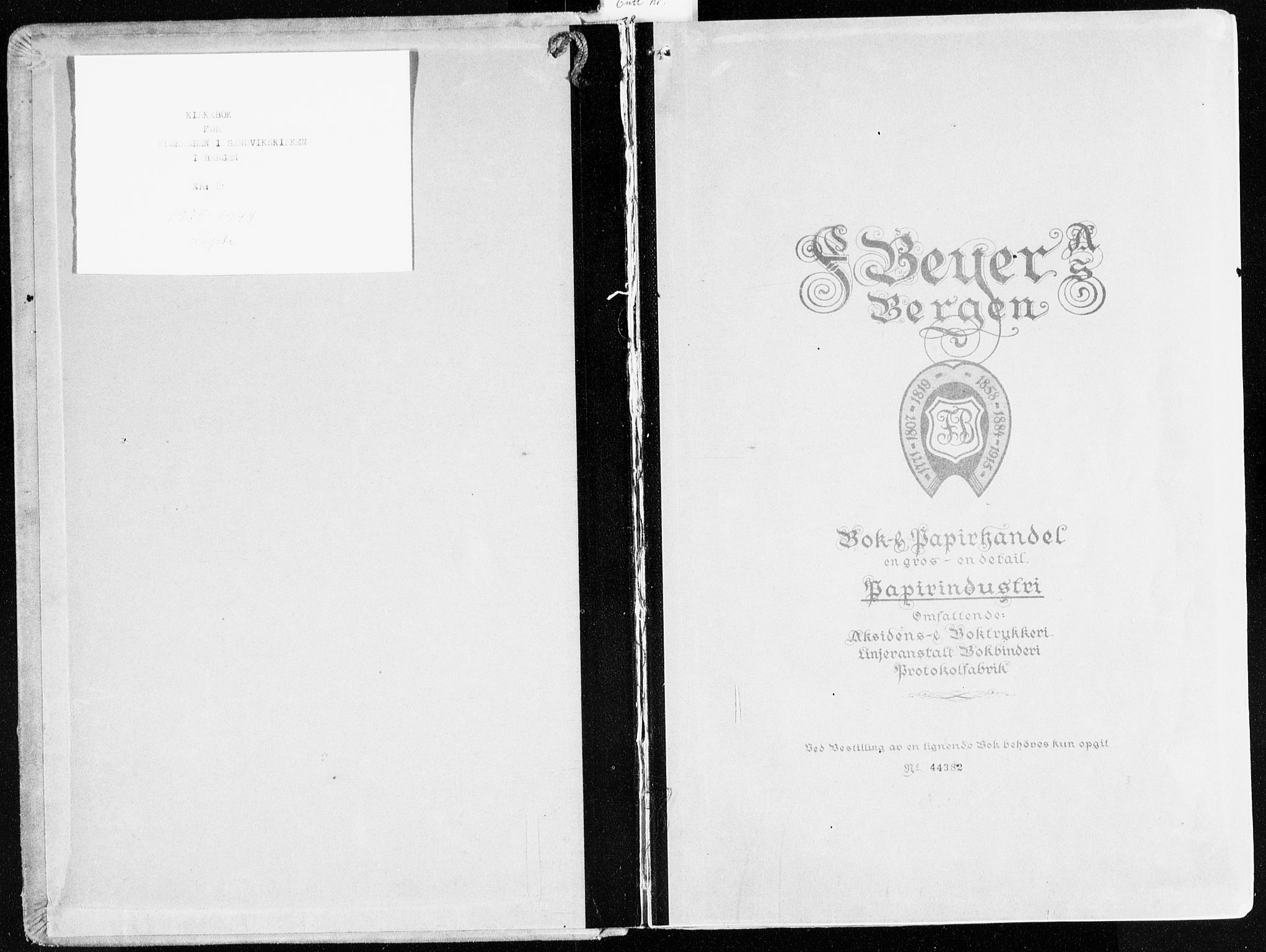 Sandviken Sokneprestembete, SAB/A-77601/H/Hb/L0006: Parish register (copy) no. B 3, 1925-1944