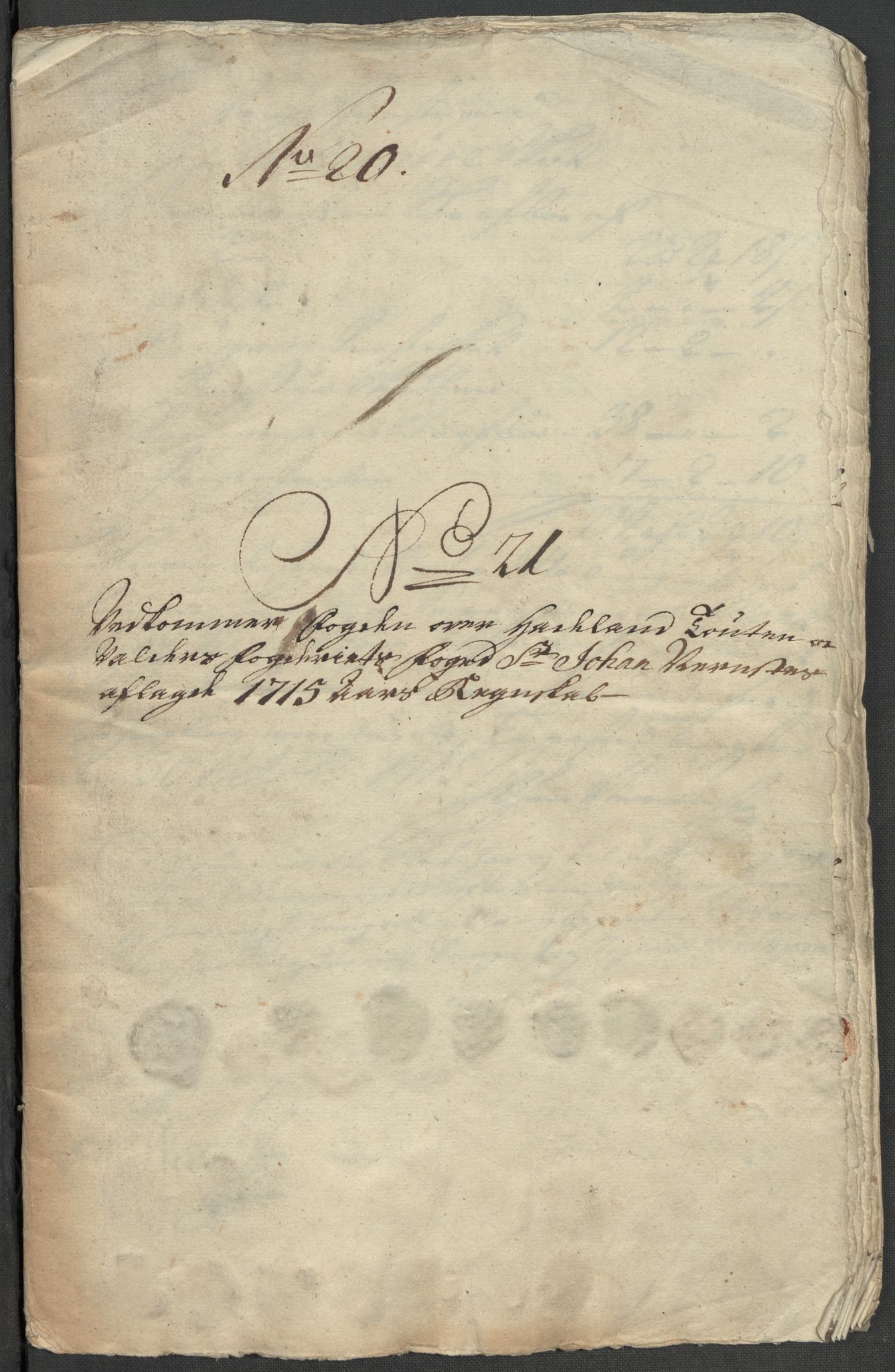 Rentekammeret inntil 1814, Reviderte regnskaper, Fogderegnskap, AV/RA-EA-4092/R18/L1314: Fogderegnskap Hadeland, Toten og Valdres, 1715, p. 469