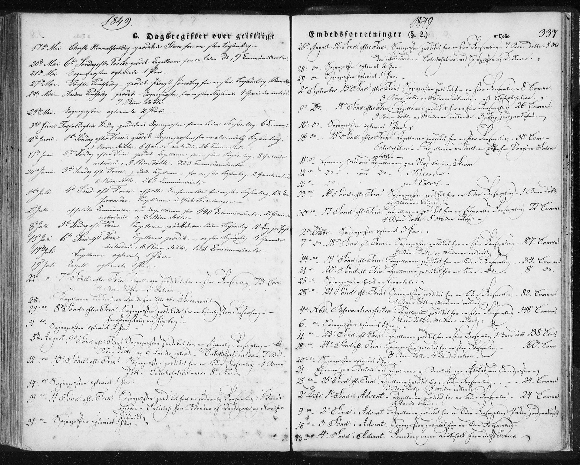 Ministerialprotokoller, klokkerbøker og fødselsregistre - Nordland, SAT/A-1459/801/L0007: Parish register (official) no. 801A07, 1845-1863, p. 337